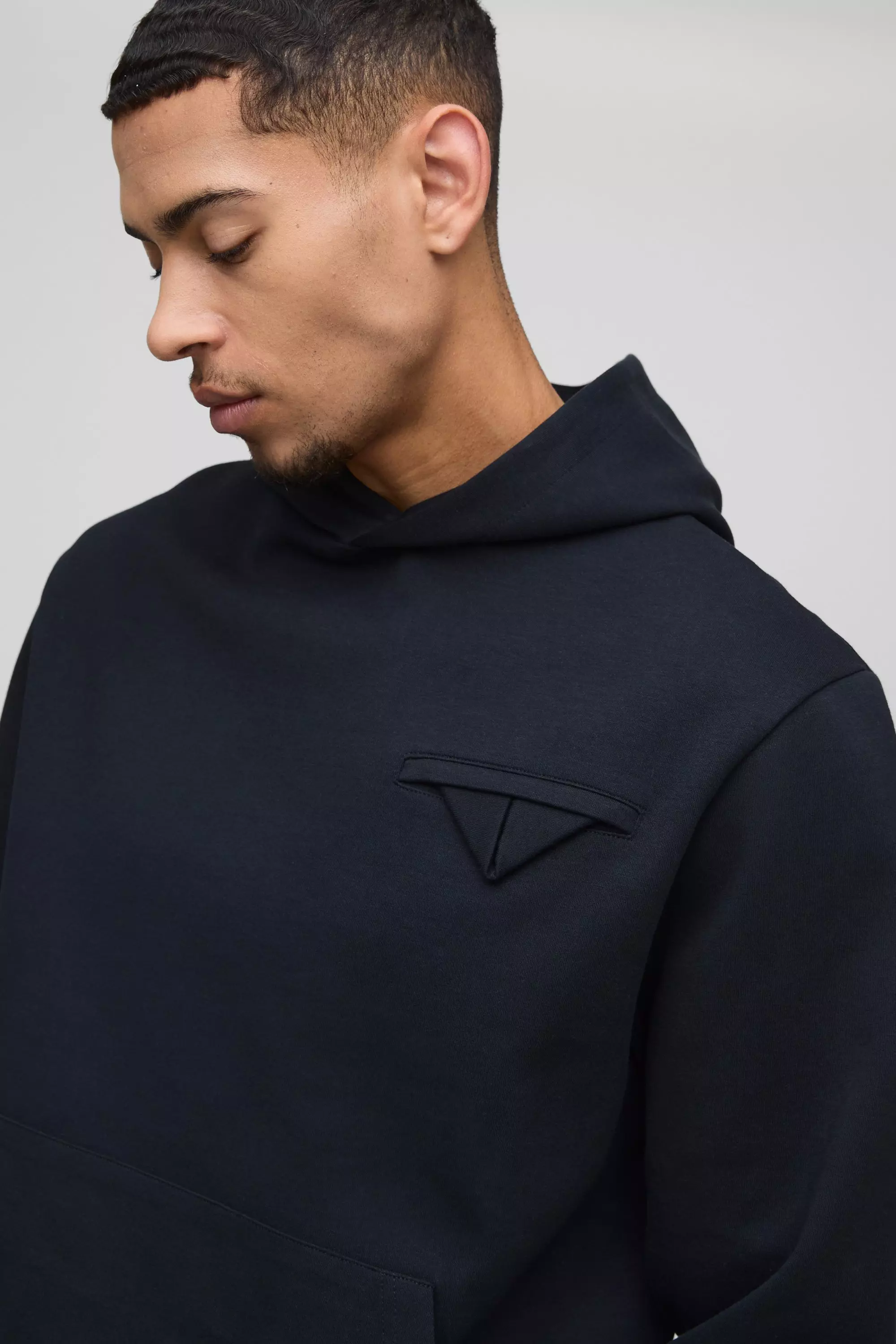 Oversize Hoodie mit Taschen-Detail, Black alternatives Bild