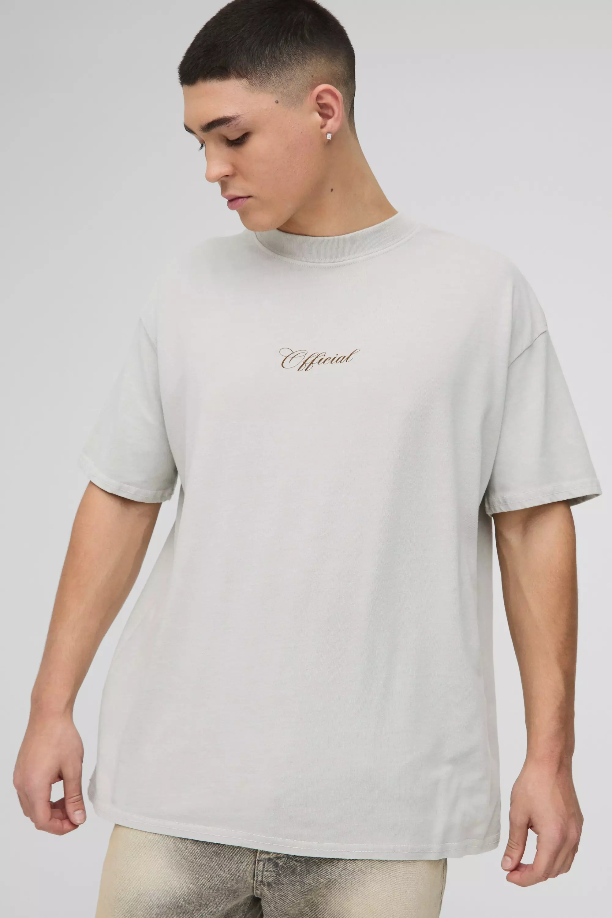 Florales Oversize Official T-Shirt, Stone alternatives Bild