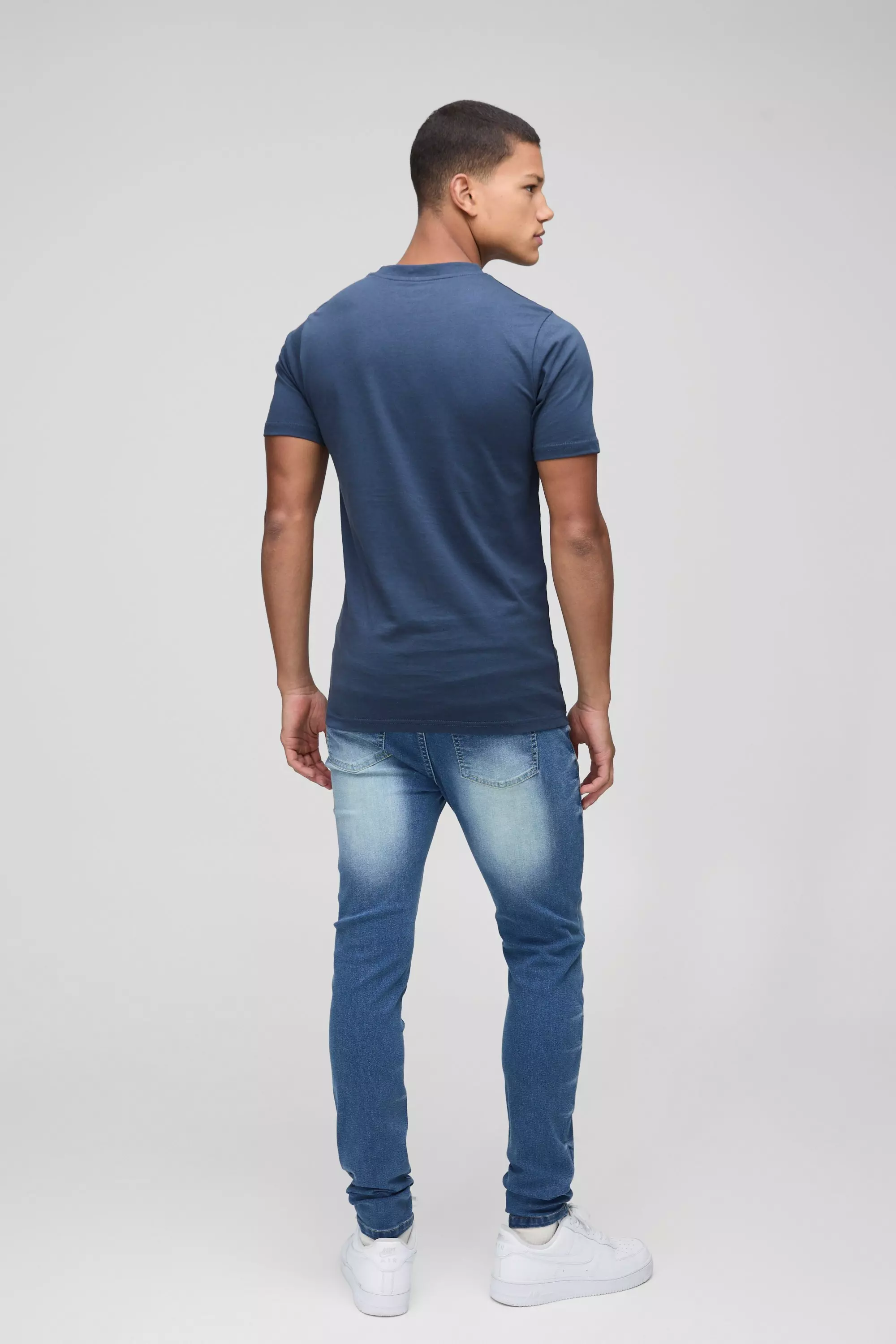 Blue Extreem Gebleekte Stretch Skinny Jeans alternatieve afbeelding