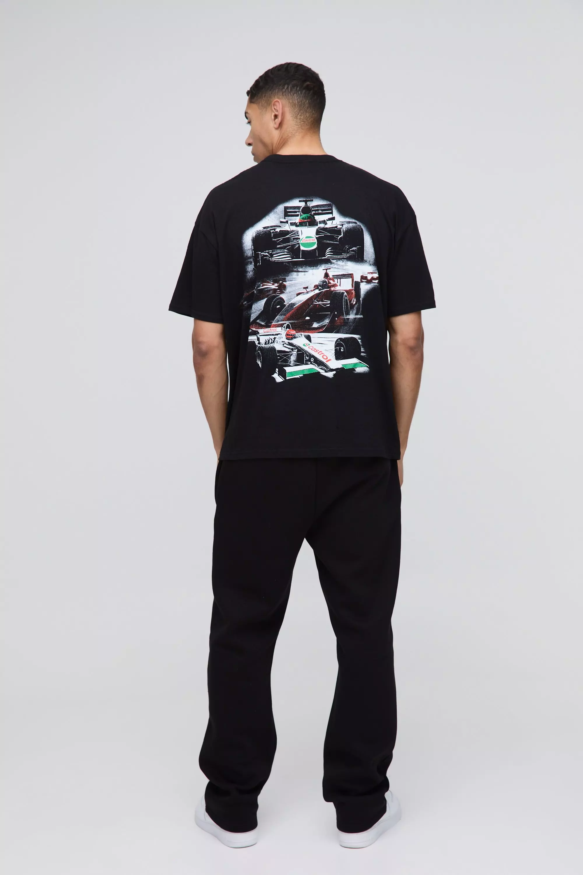 T-shirt oversize imprimé, Black autre image