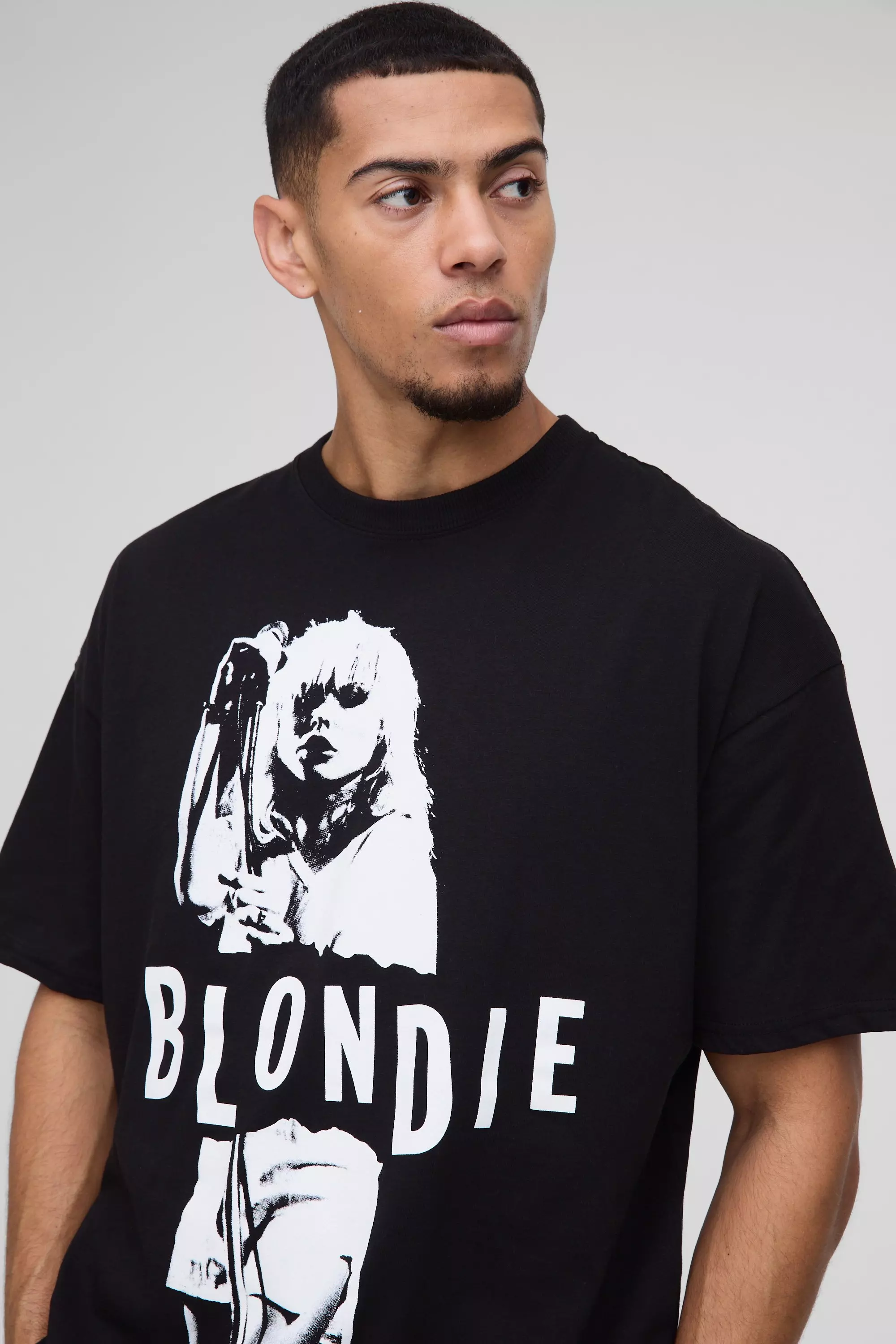 Black Oversized Blondie License Print T-Shirt alternative image