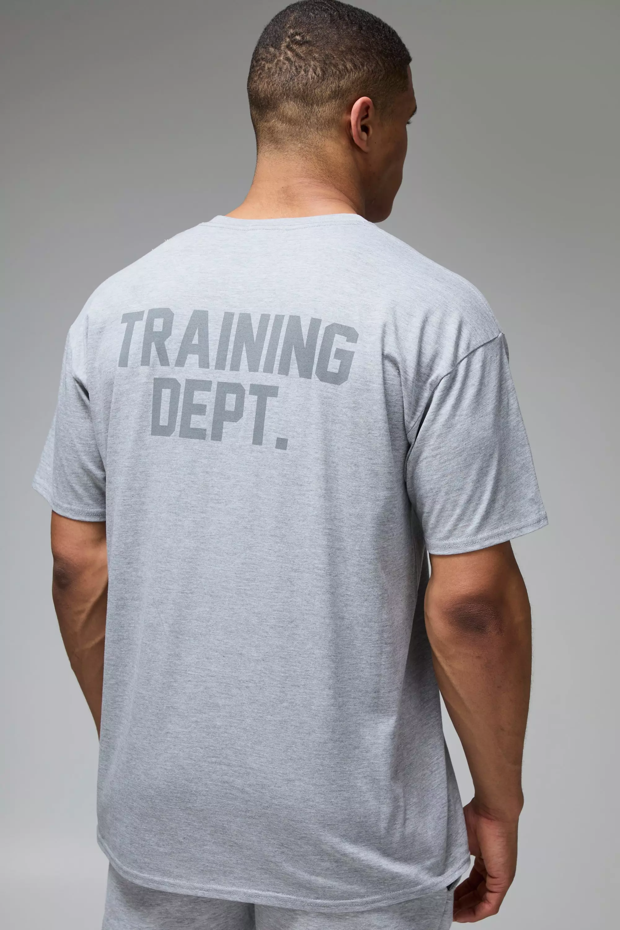 Grey marl Man Active Training Dept Oversized T-shirt alternative image