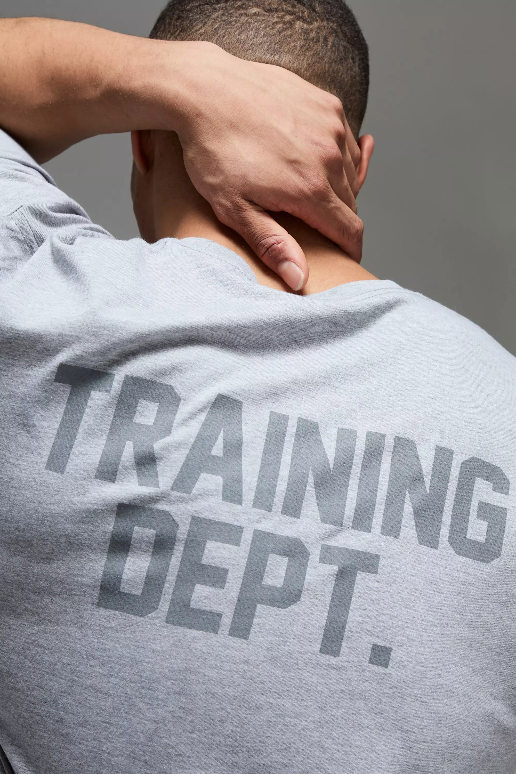 Grey marl Man Active Training Dept Oversized T-shirt alternative image