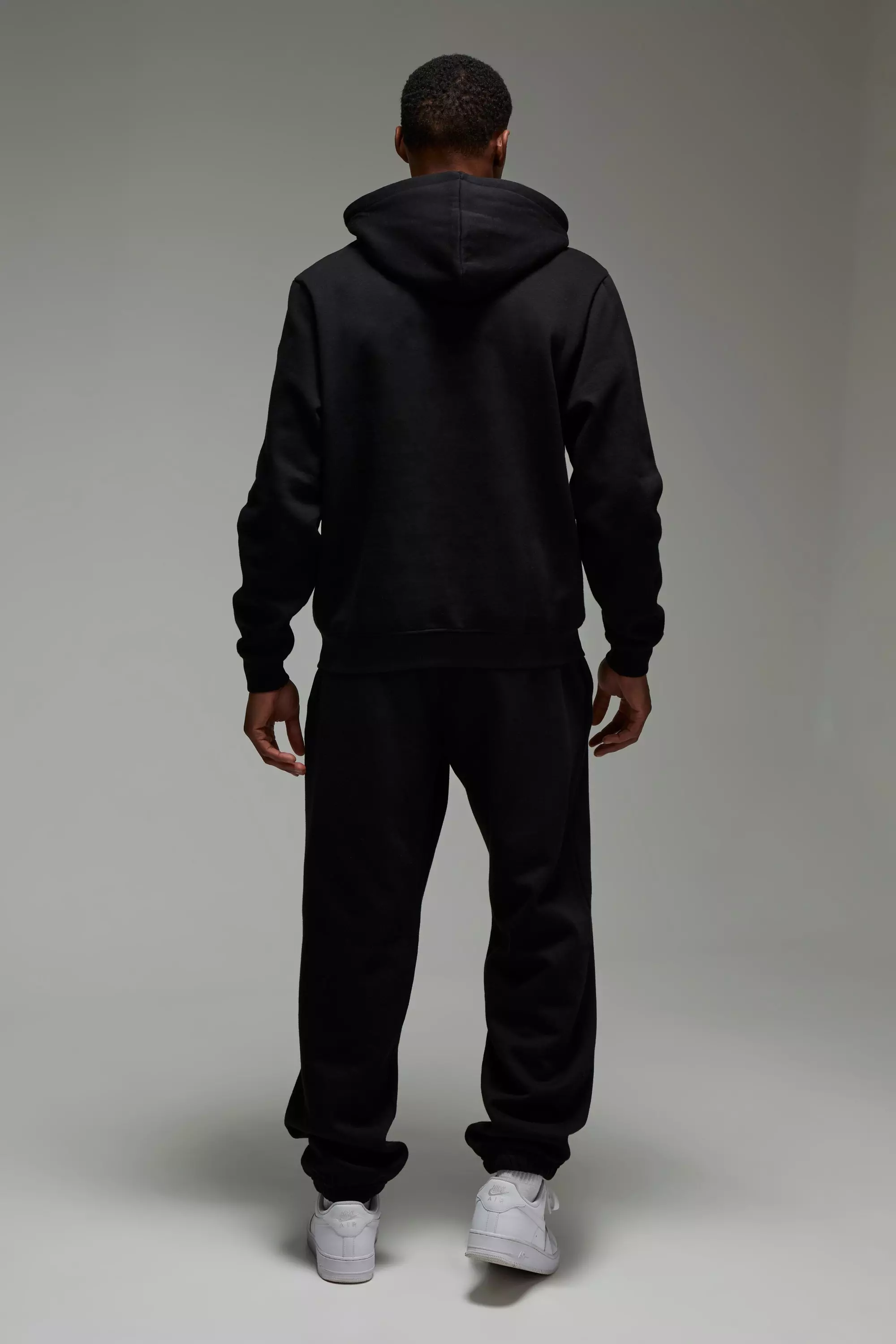 Black Man Active Basic Fitness Hoodie alternatieve afbeelding
