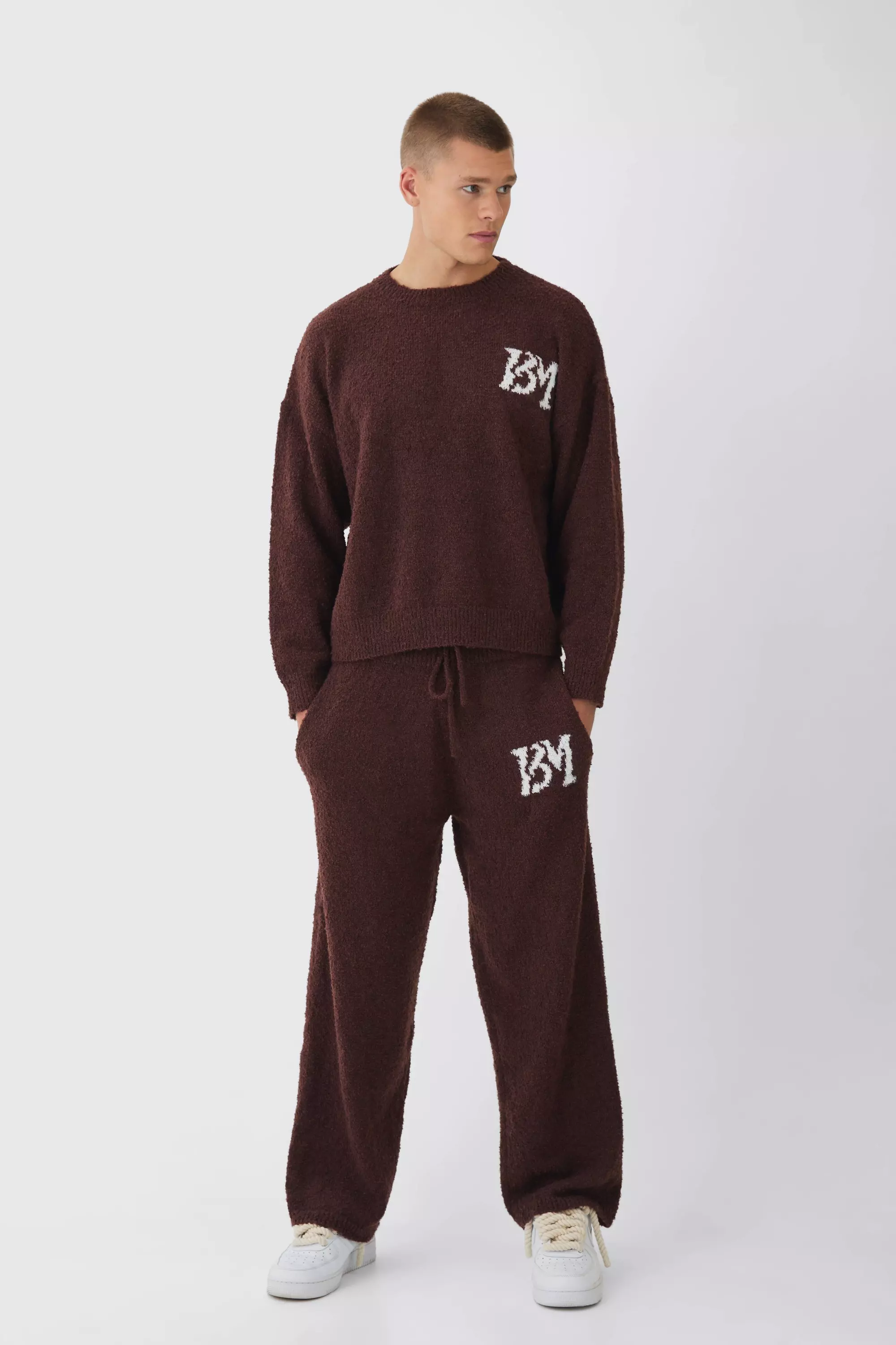 Bouclee Pullover-Trainingsanzug mit Logo, Chocolate alternatives Bild