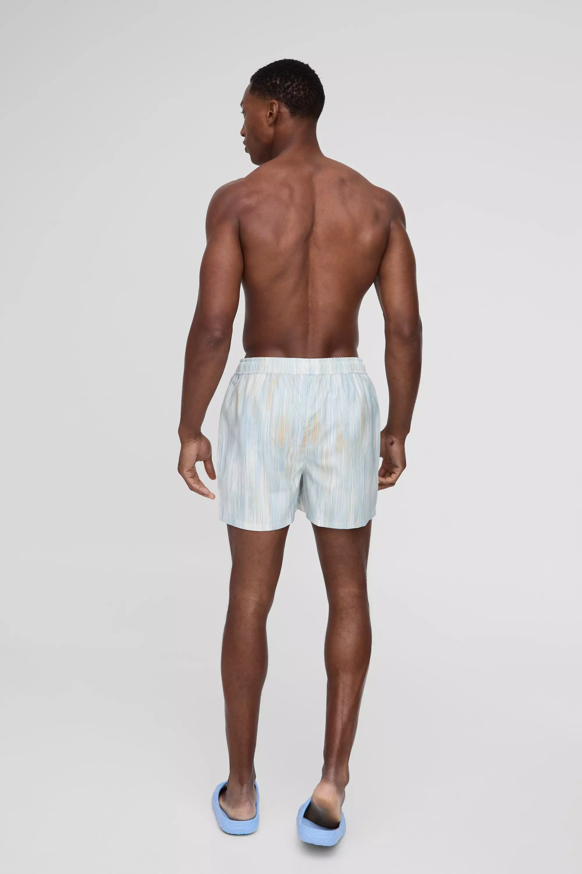 Multi Short Length Abstract Print Swim Short alternative image