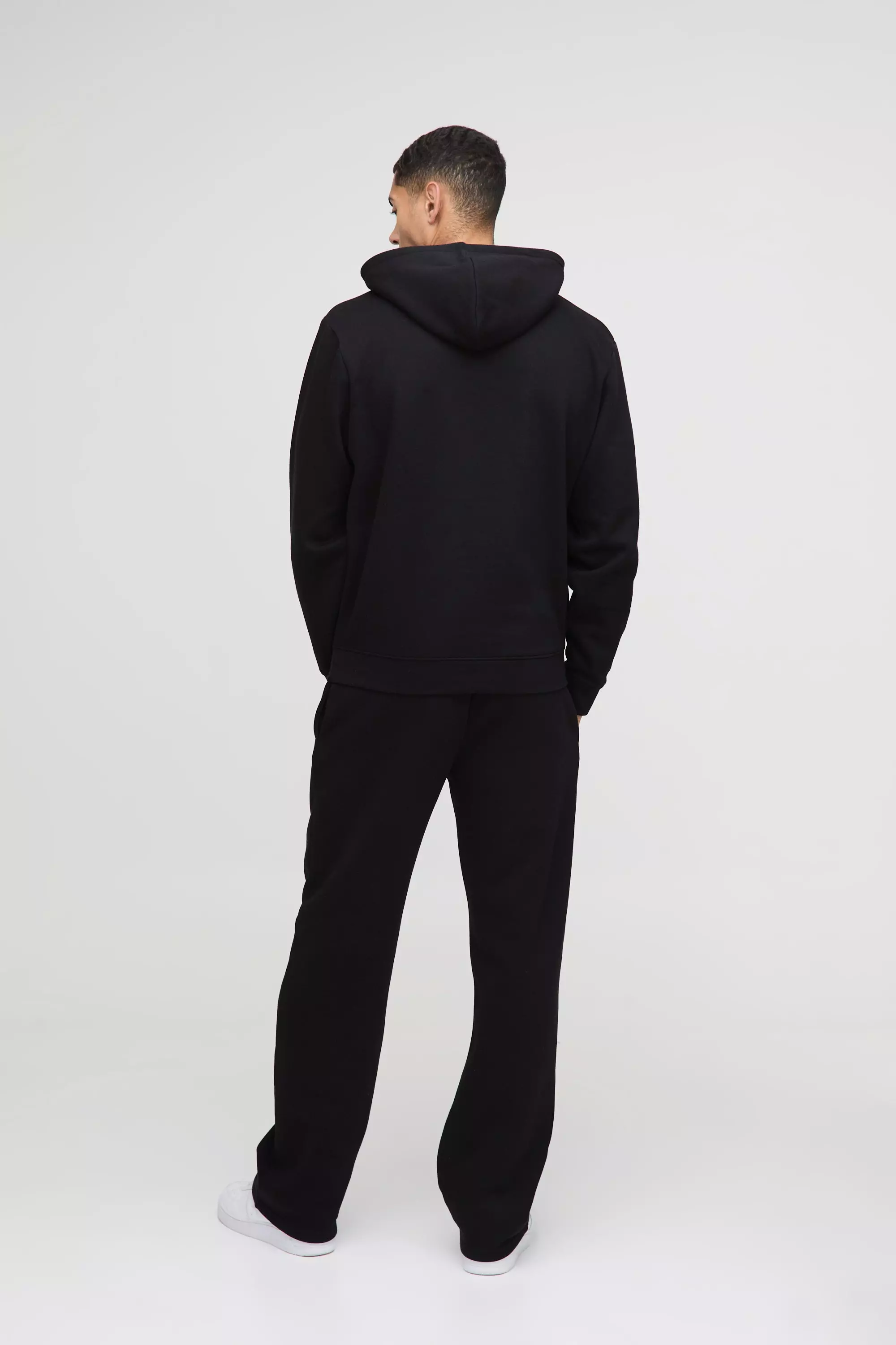 Man Colorblock Hoodie, Black alternatives Bild