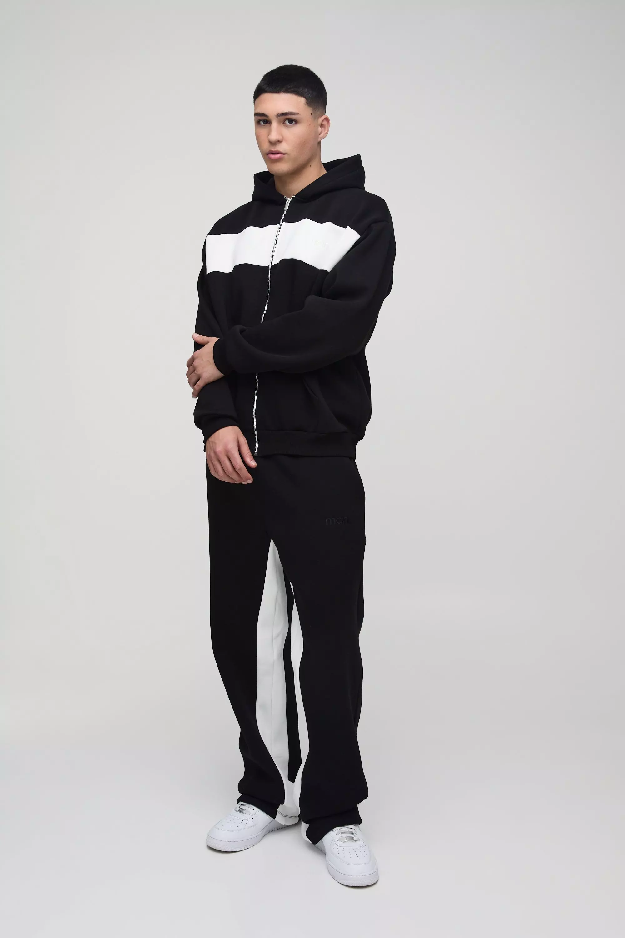 Survêtement oversize color block - MAN, Black autre image