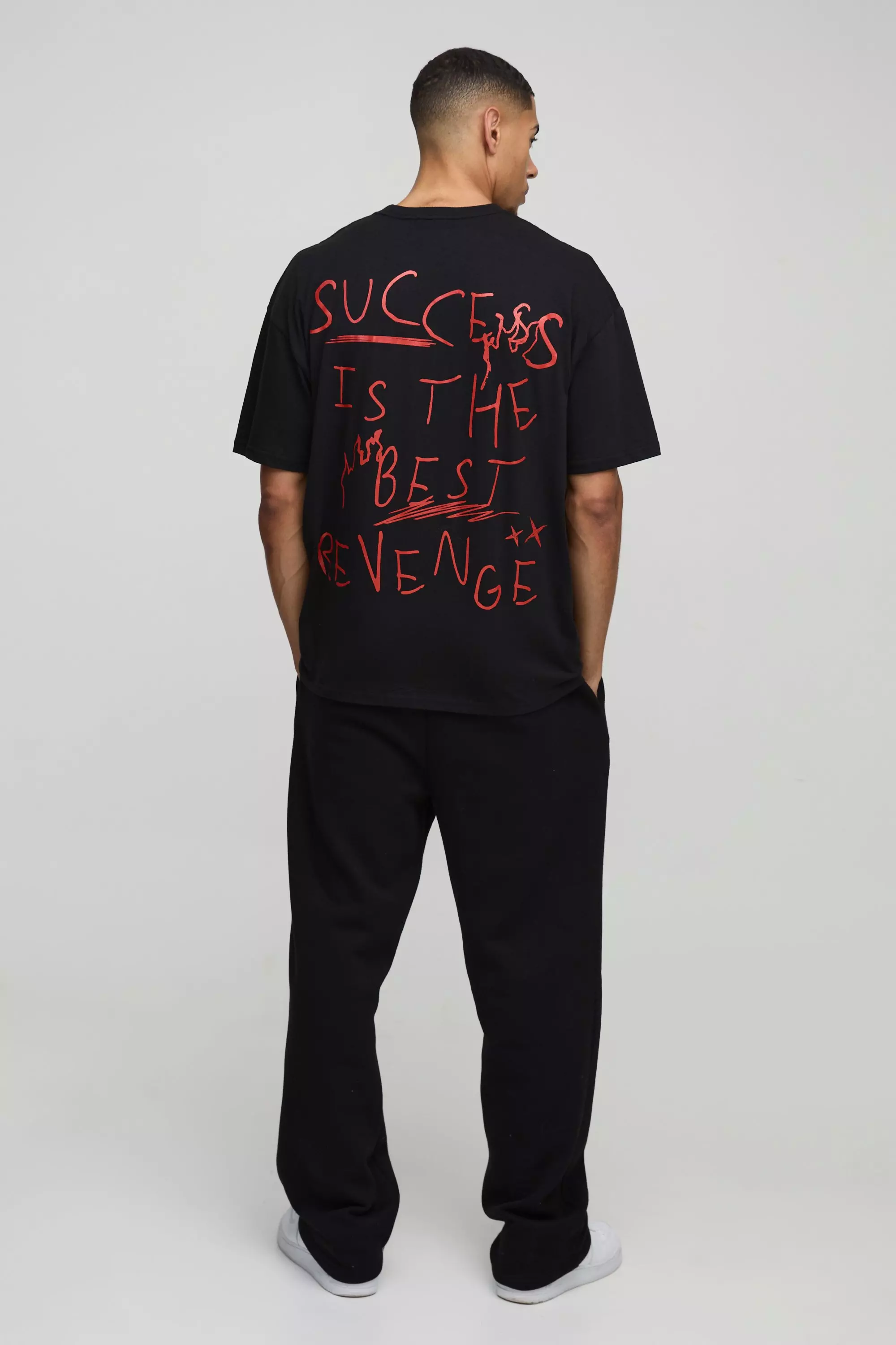 T-shirt oversize à slogan Success, Black autre image