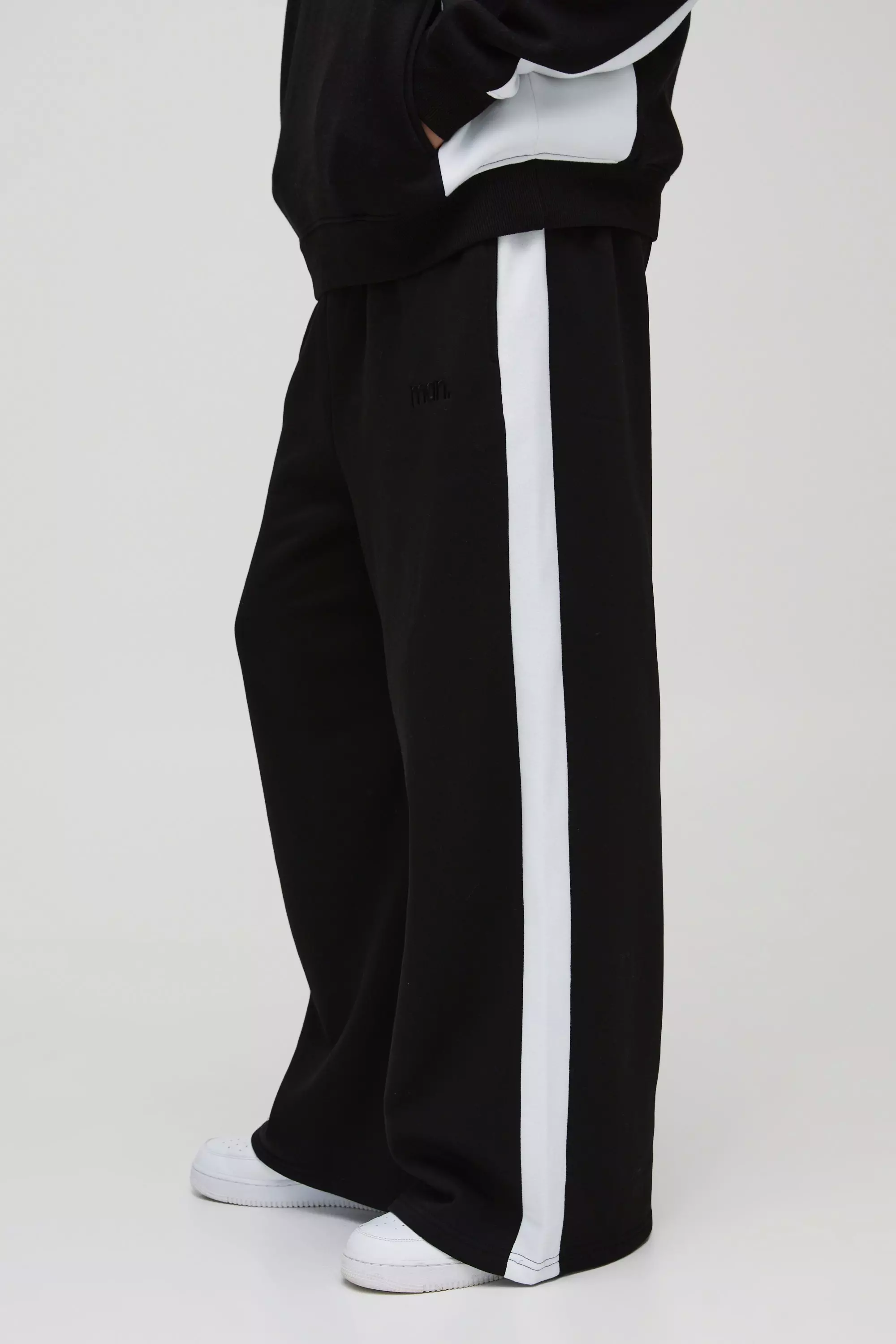 Jogging large color block - MAN, Black autre image