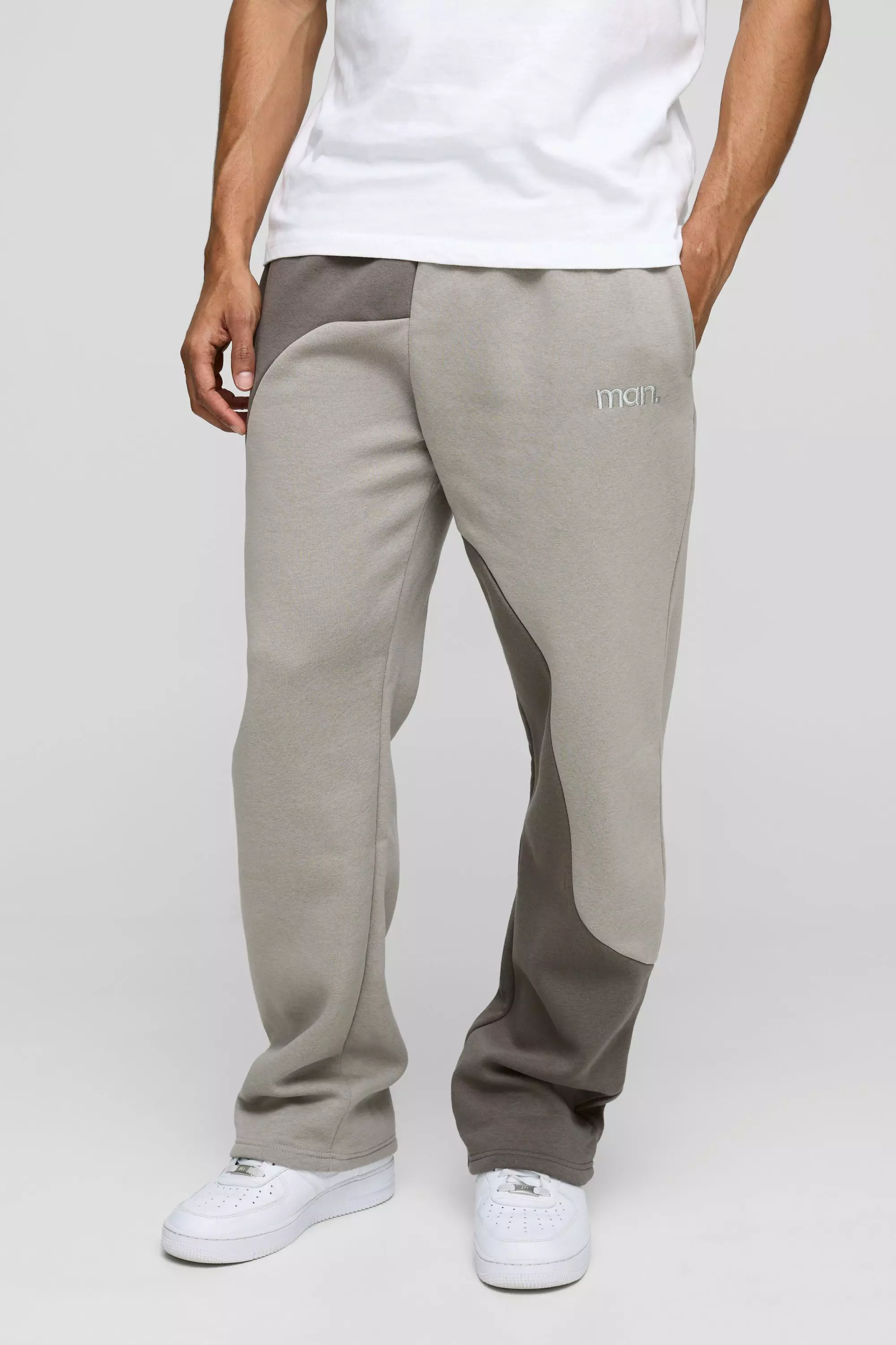Lockere Man Colorblock Jogginghose, Stone alternatives Bild