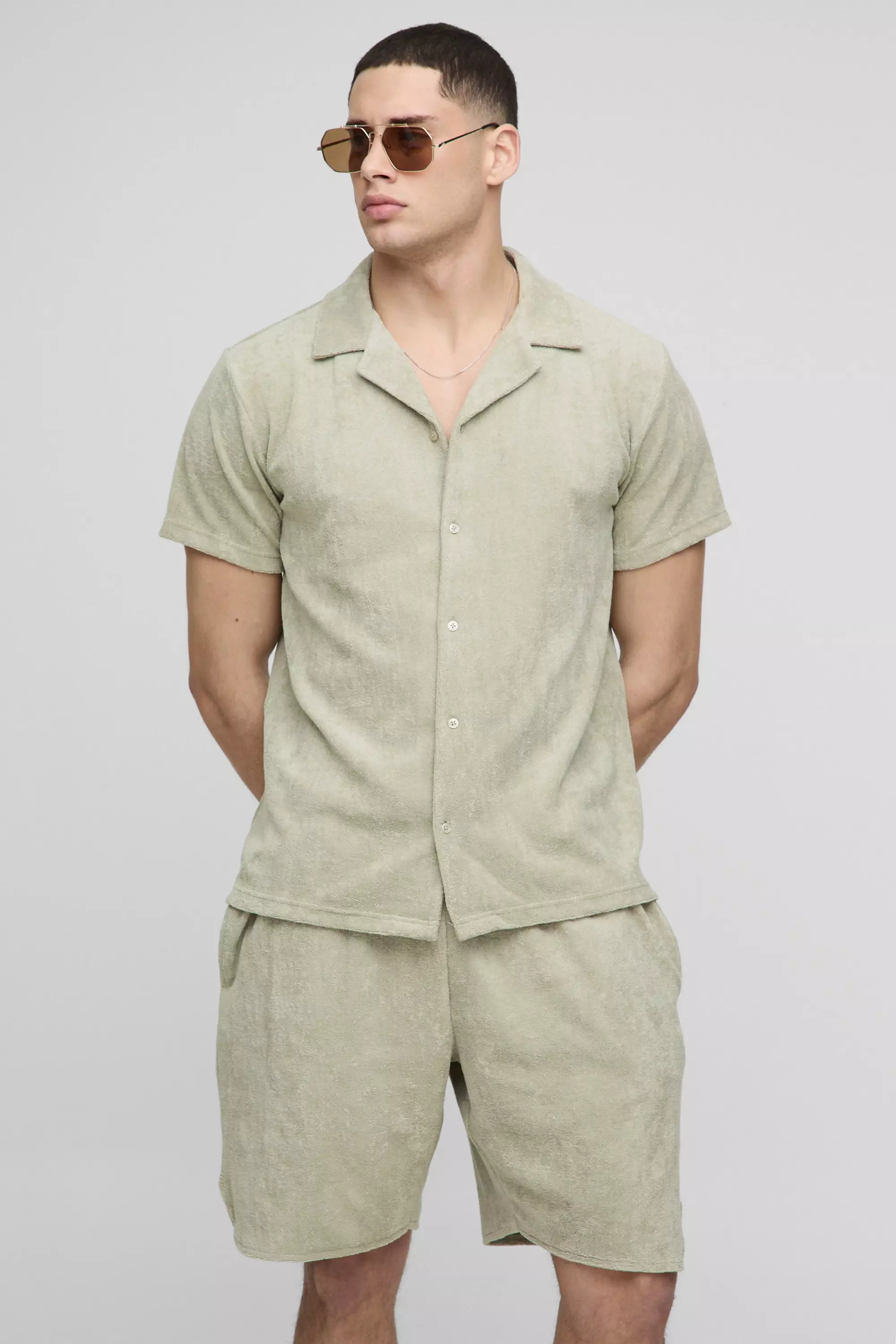 Jersey Frottee-Hemd & Laufshorts, Grey alternatives Bild