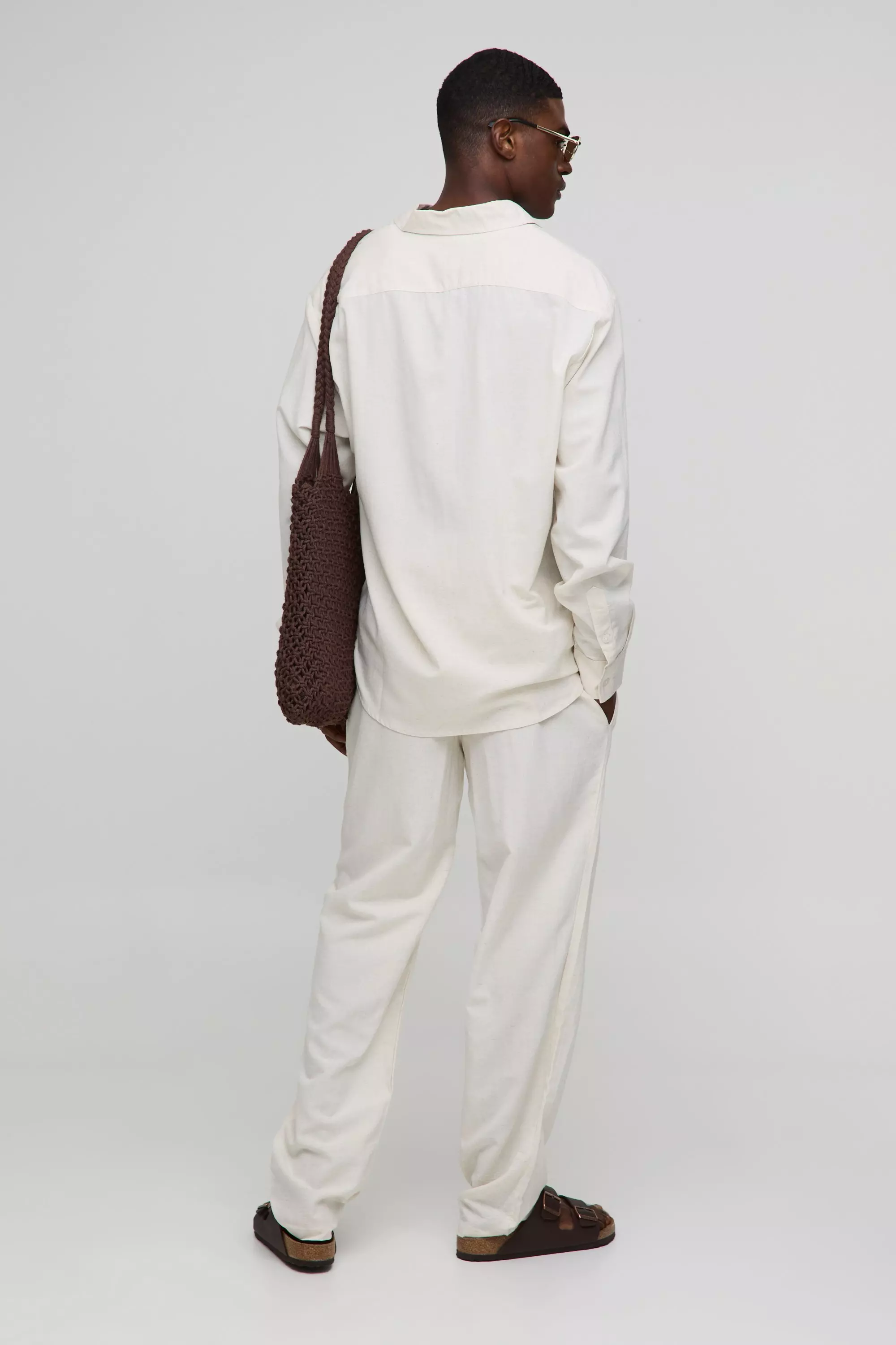 Super Oversize Leinen-Hemd & lockere Hose, Natural alternatives Bild