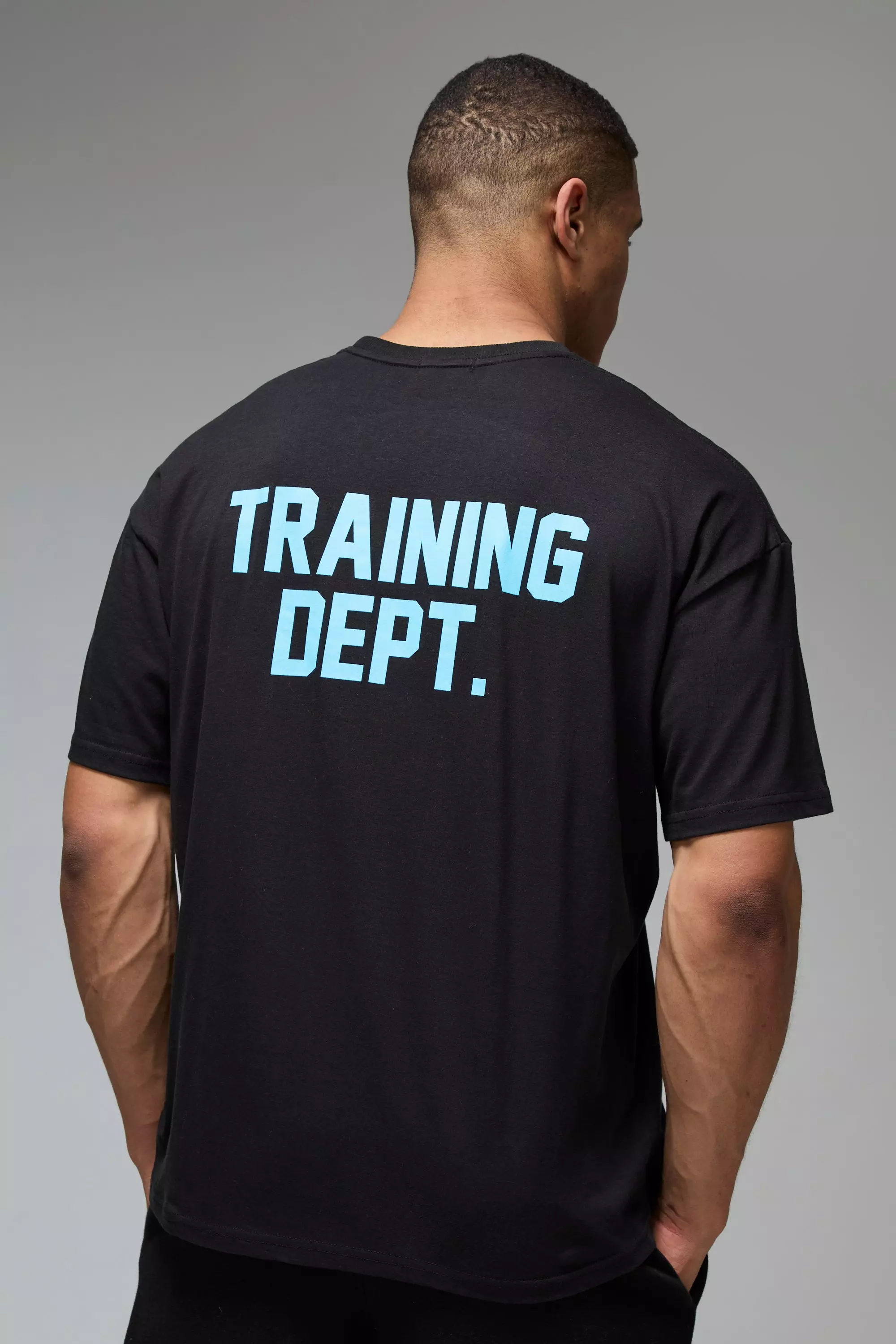 Black Man Active Training Dept Oversized T-shirt alternative image