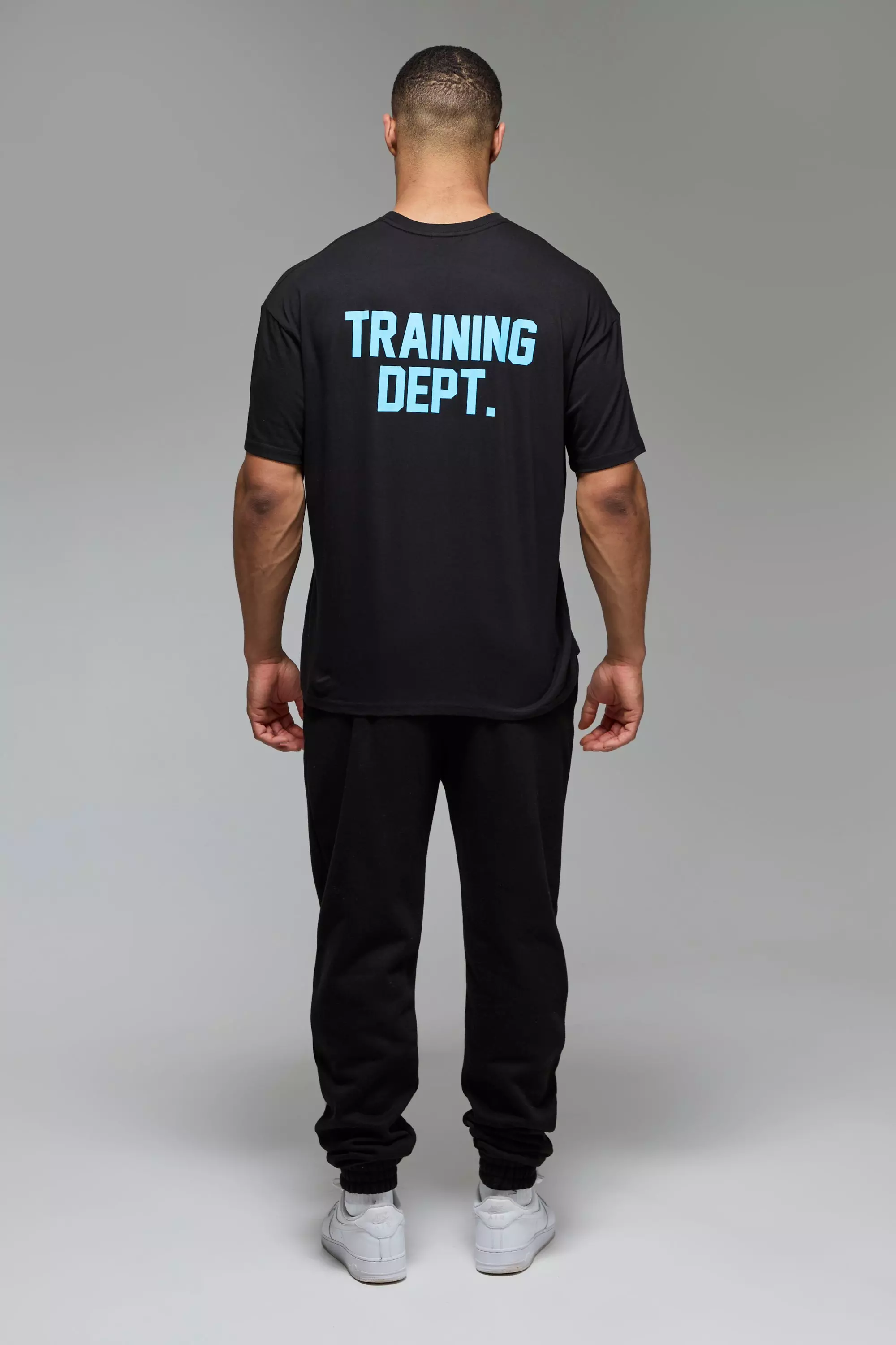 Black Man Active Training Dept Oversized T-shirt alternative image