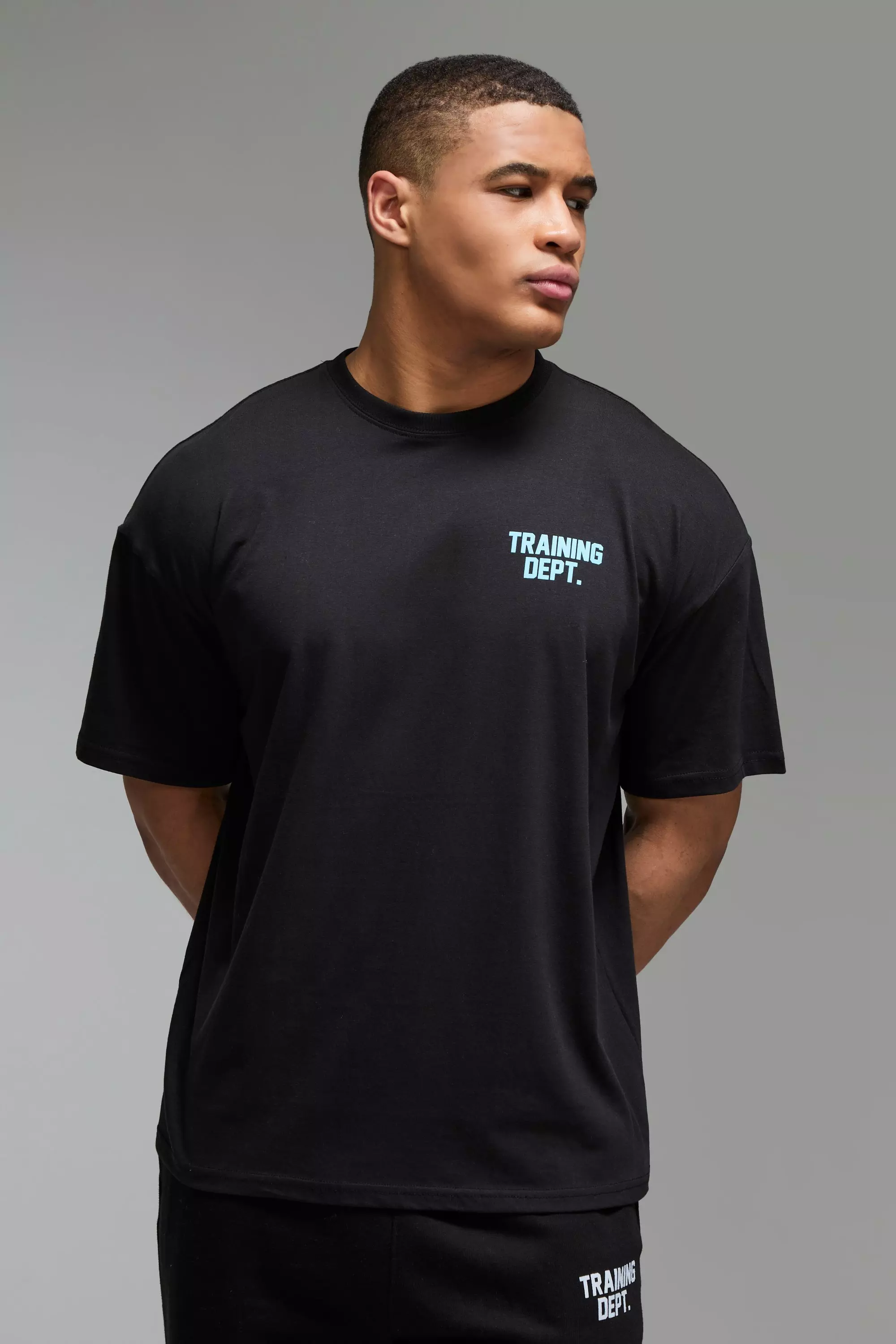 Black Man Active Training Dept Oversized T-shirt alternative image