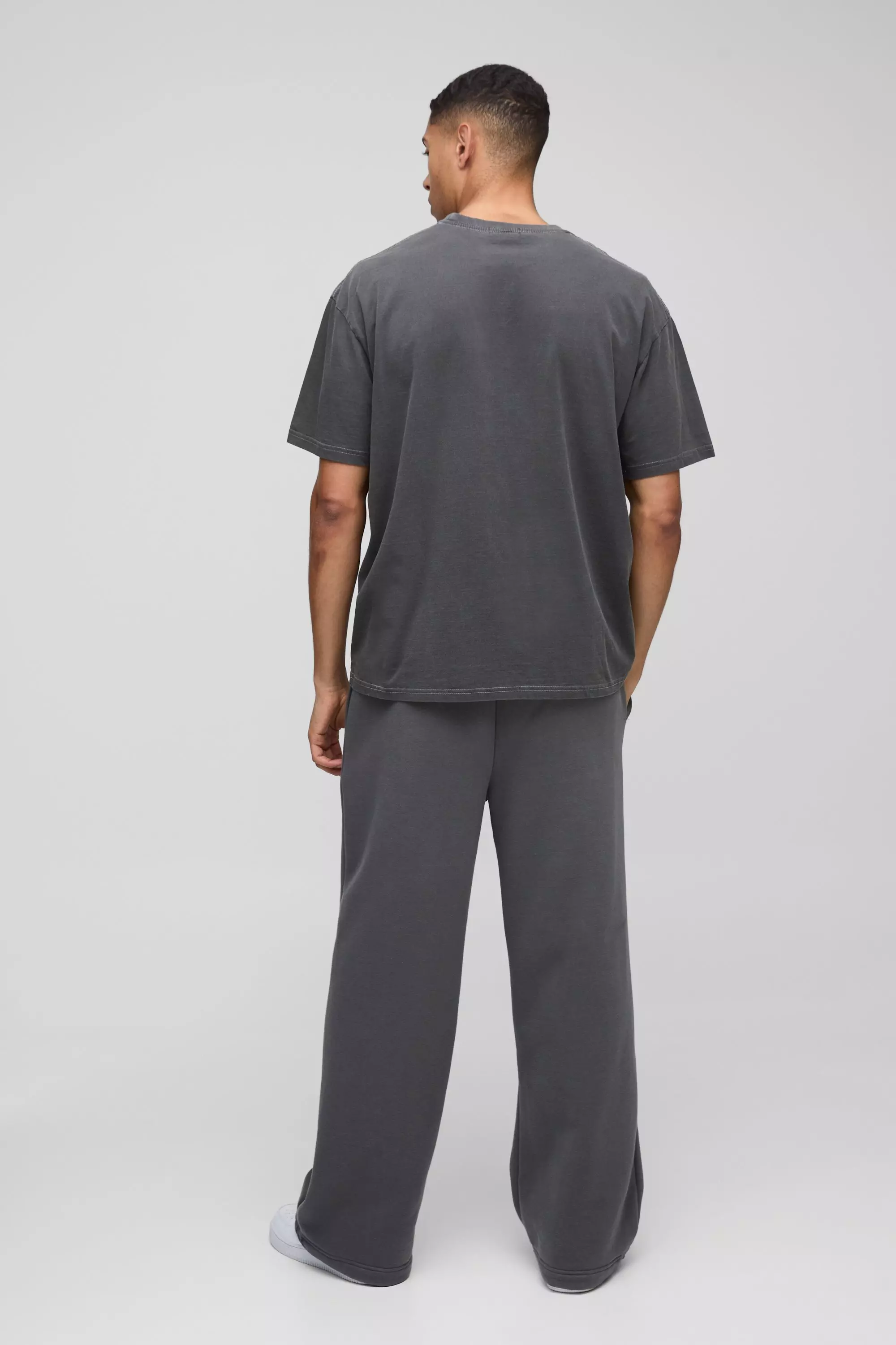 Oversize T-Shirt mit Western Car Print, Charcoal alternatives Bild