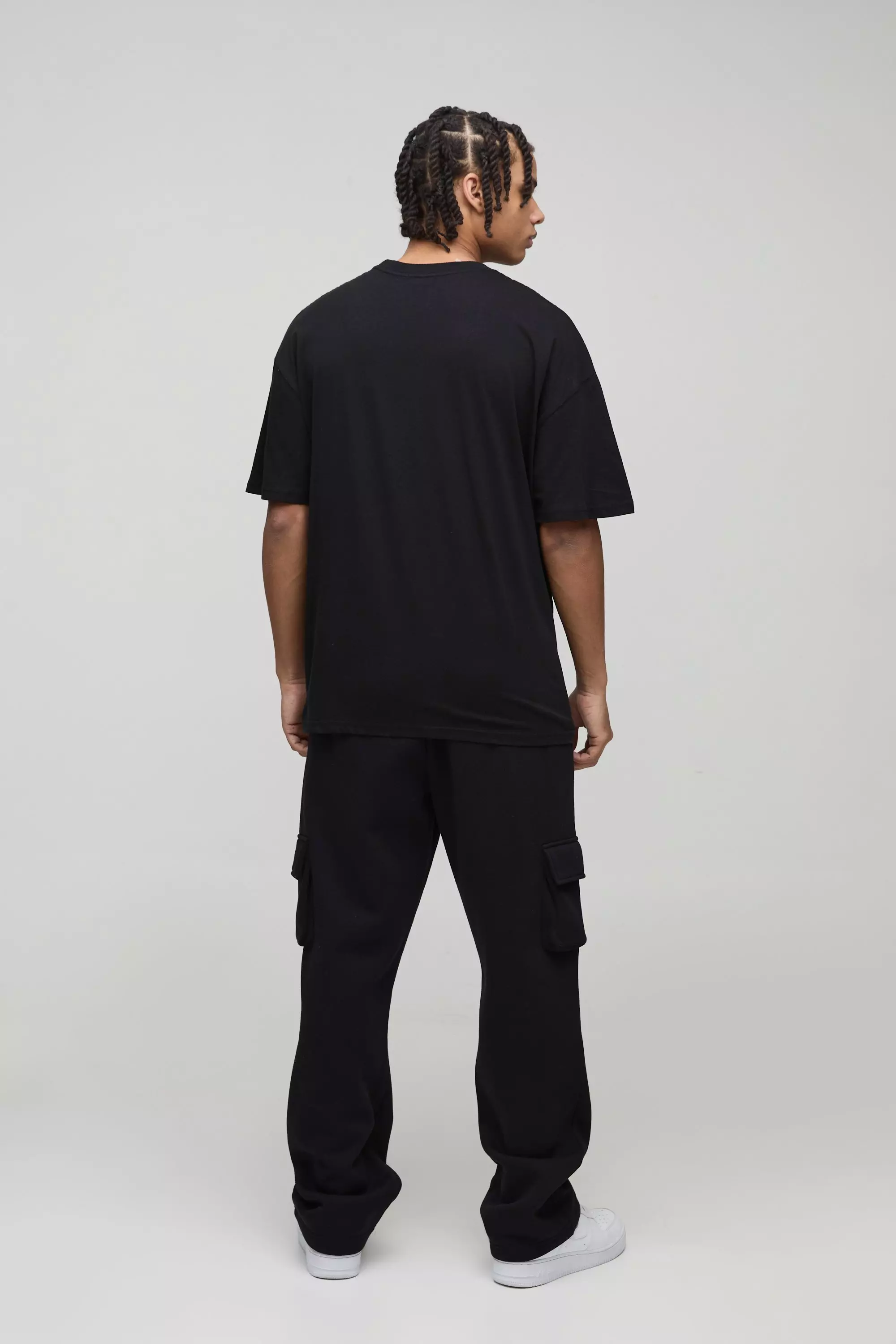 Black Oversized Official Graffiti Graphic T-Shirt alternative image