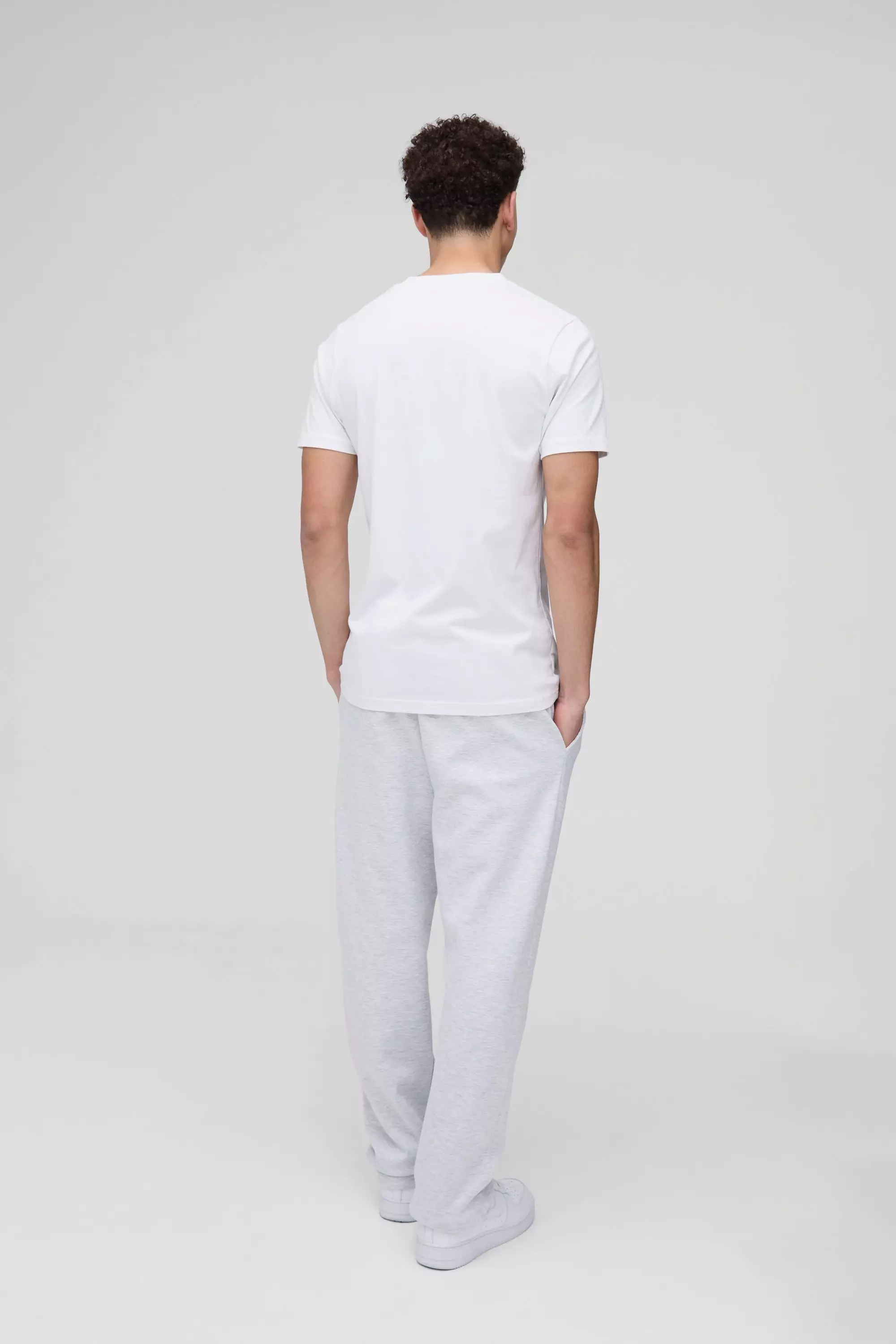 Grey marl Regular Fit Scuba Pintuck Joggers alternative image