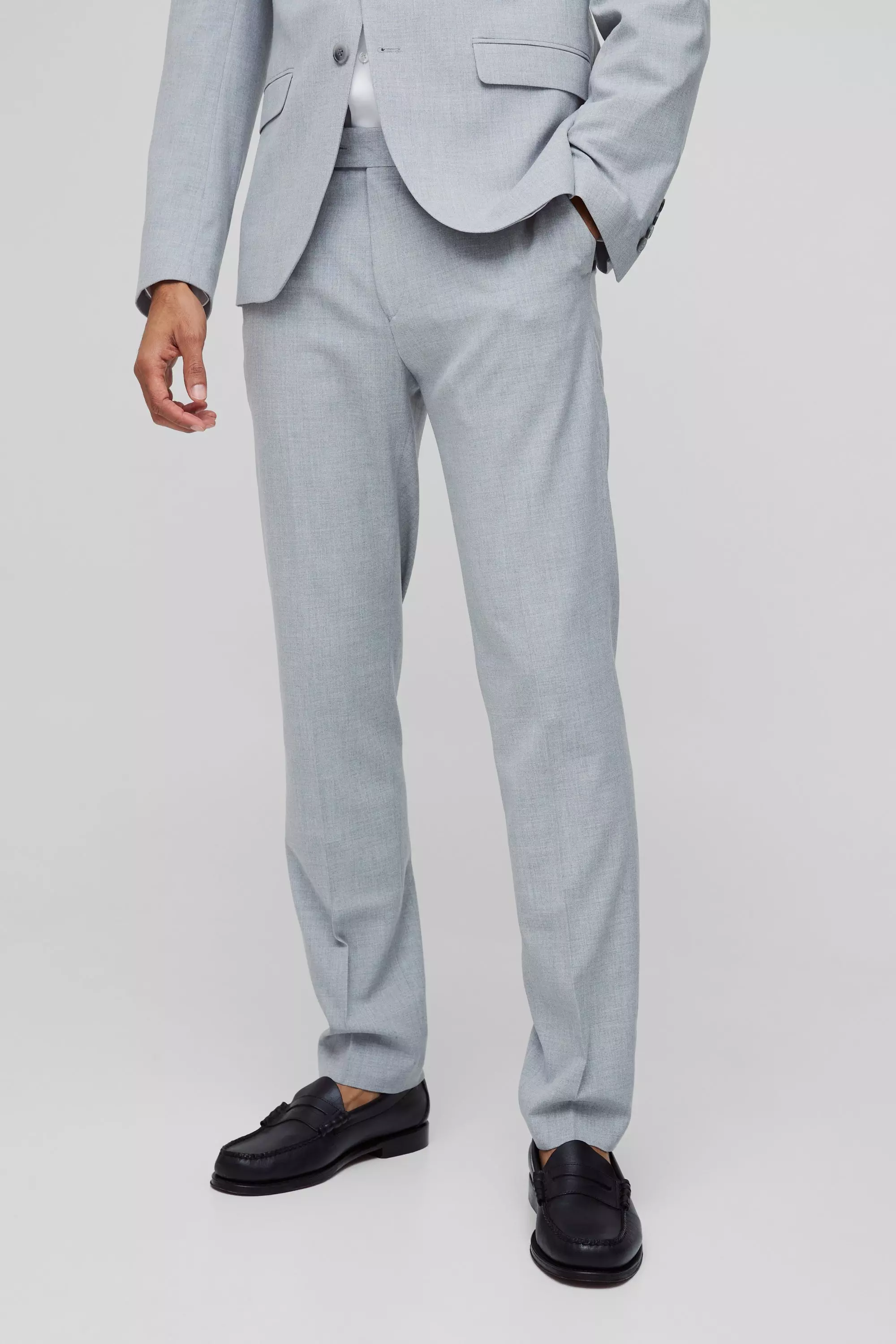 Pantalon de costume skinny gris, Grey autre image