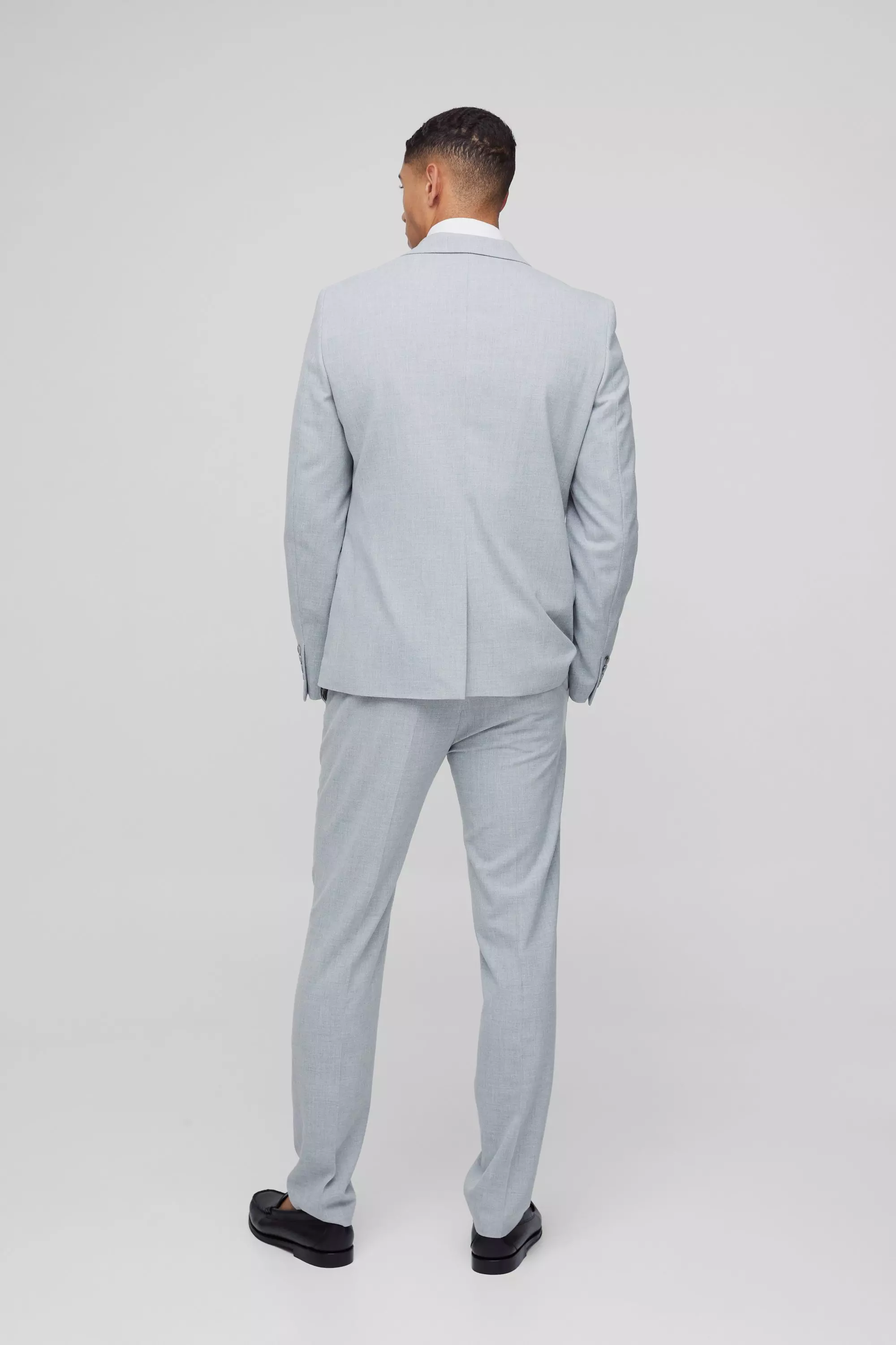 Pantalon de costume skinny gris, Grey autre image