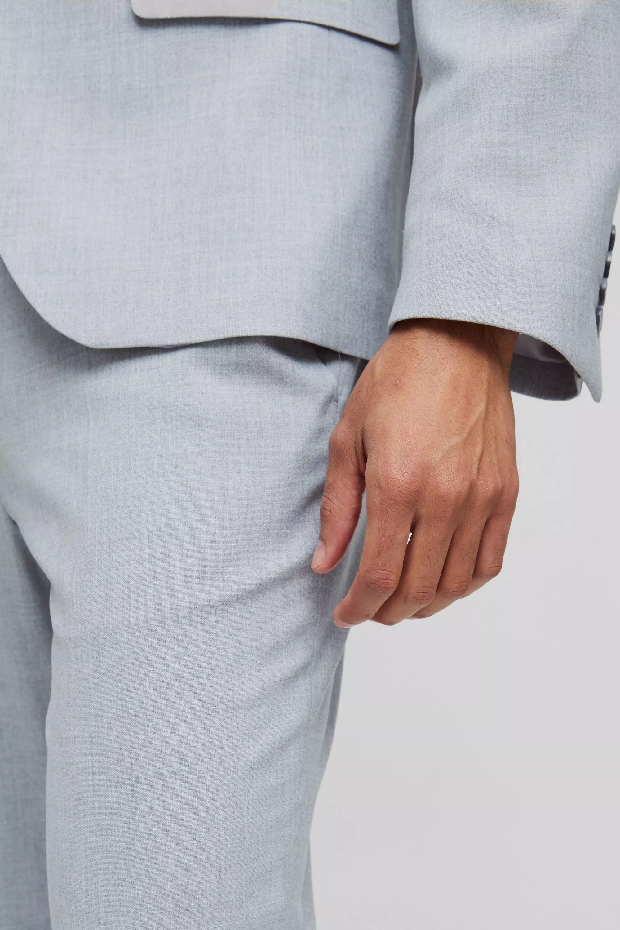 Pantalon de costume skinny gris, Grey autre image