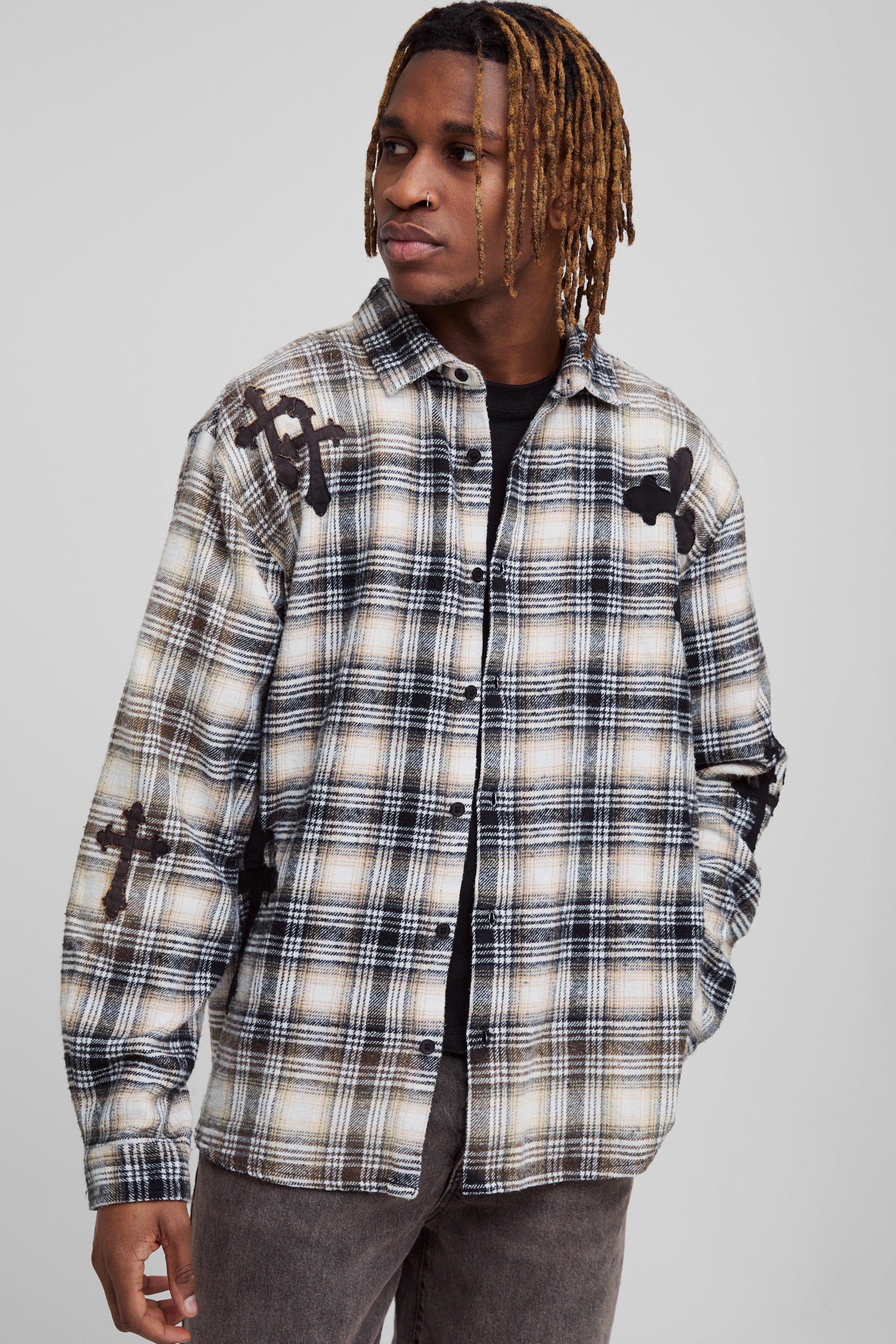 Men's Red Flannel Shirts | boohooMAN USA