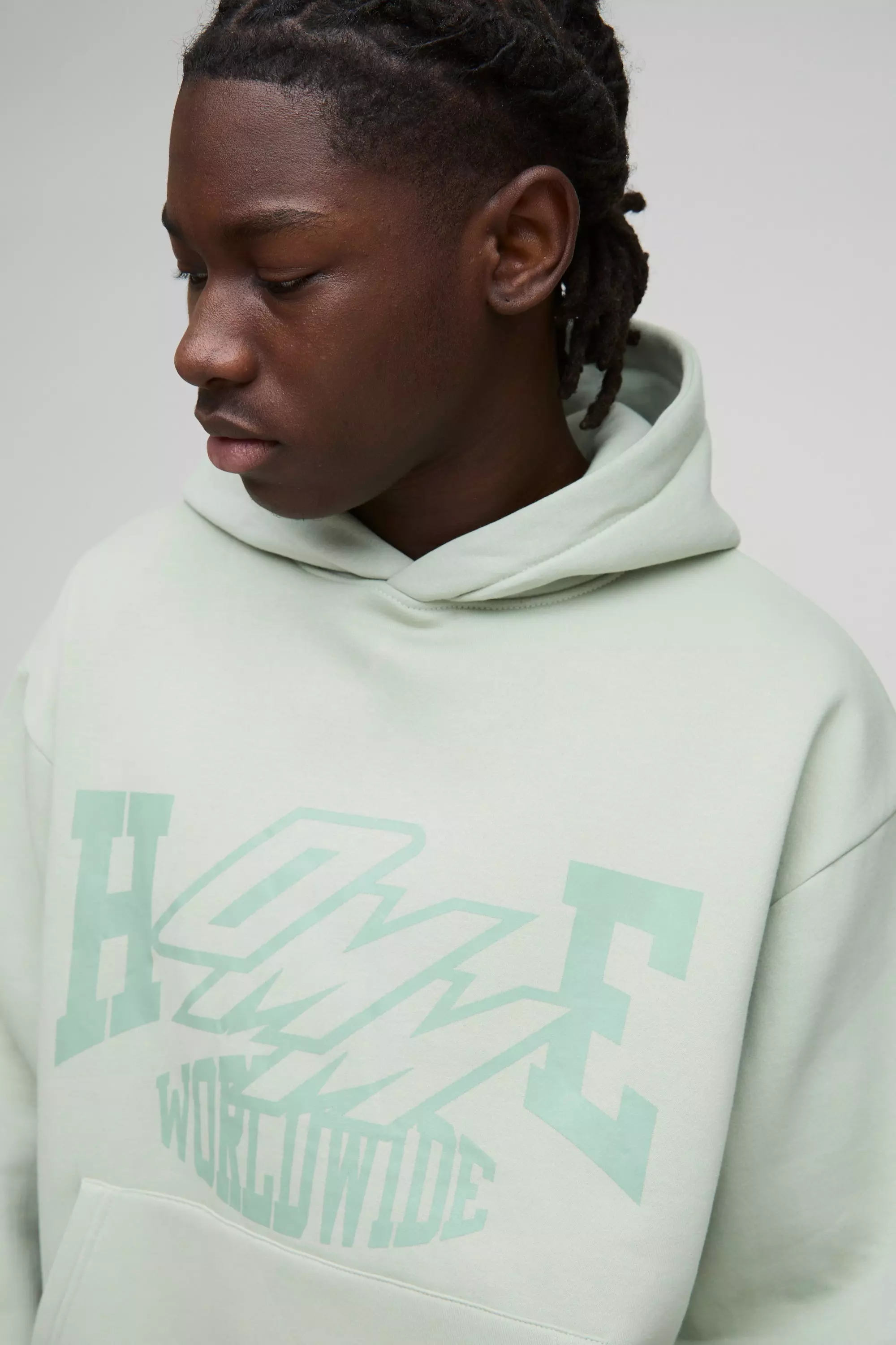 Oversized Boxy Homme Hooded Short Tracksuit | boohooMAN USA