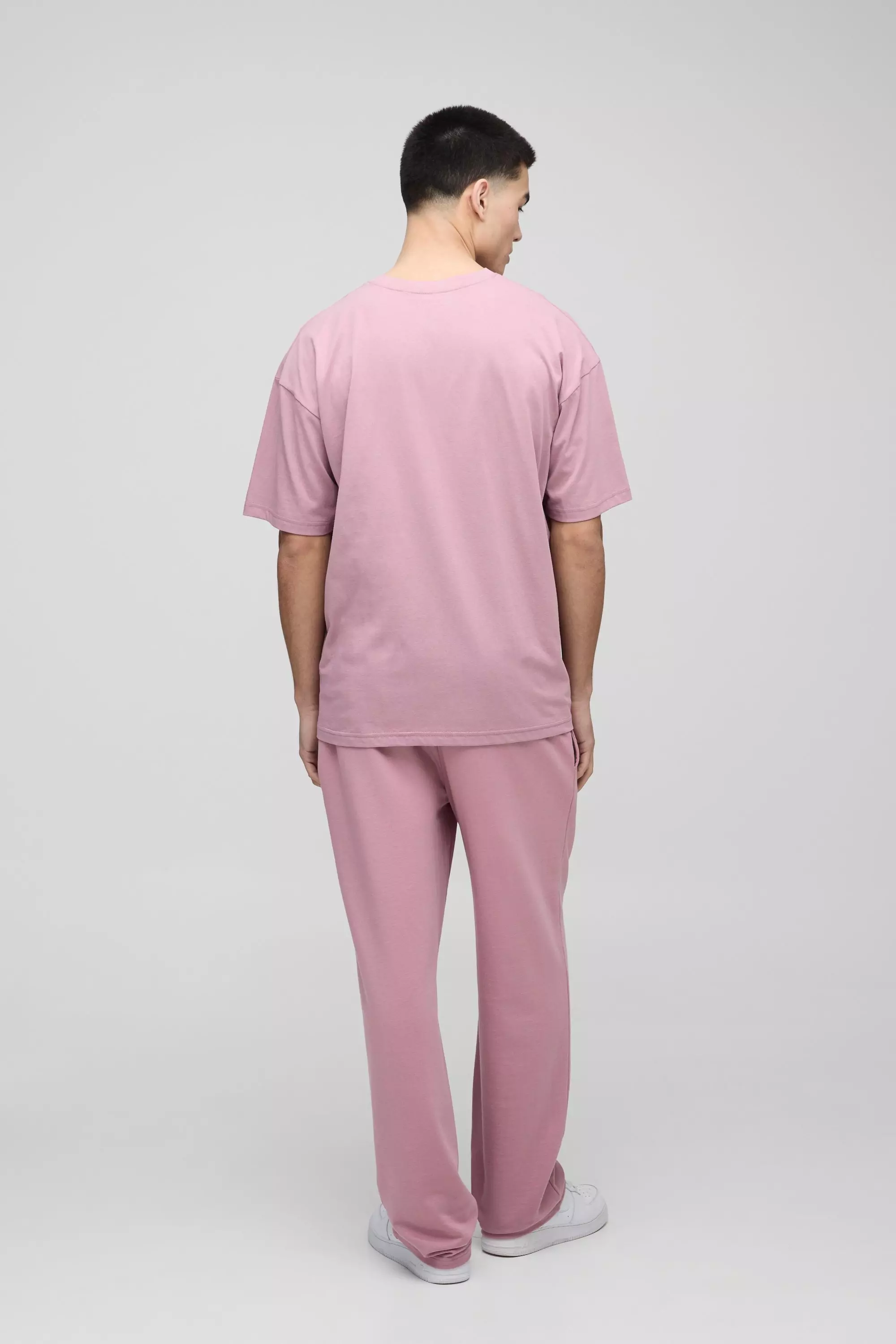 MAN. T-shirt oversize à col ras-du-cou, Dusky pink autre image