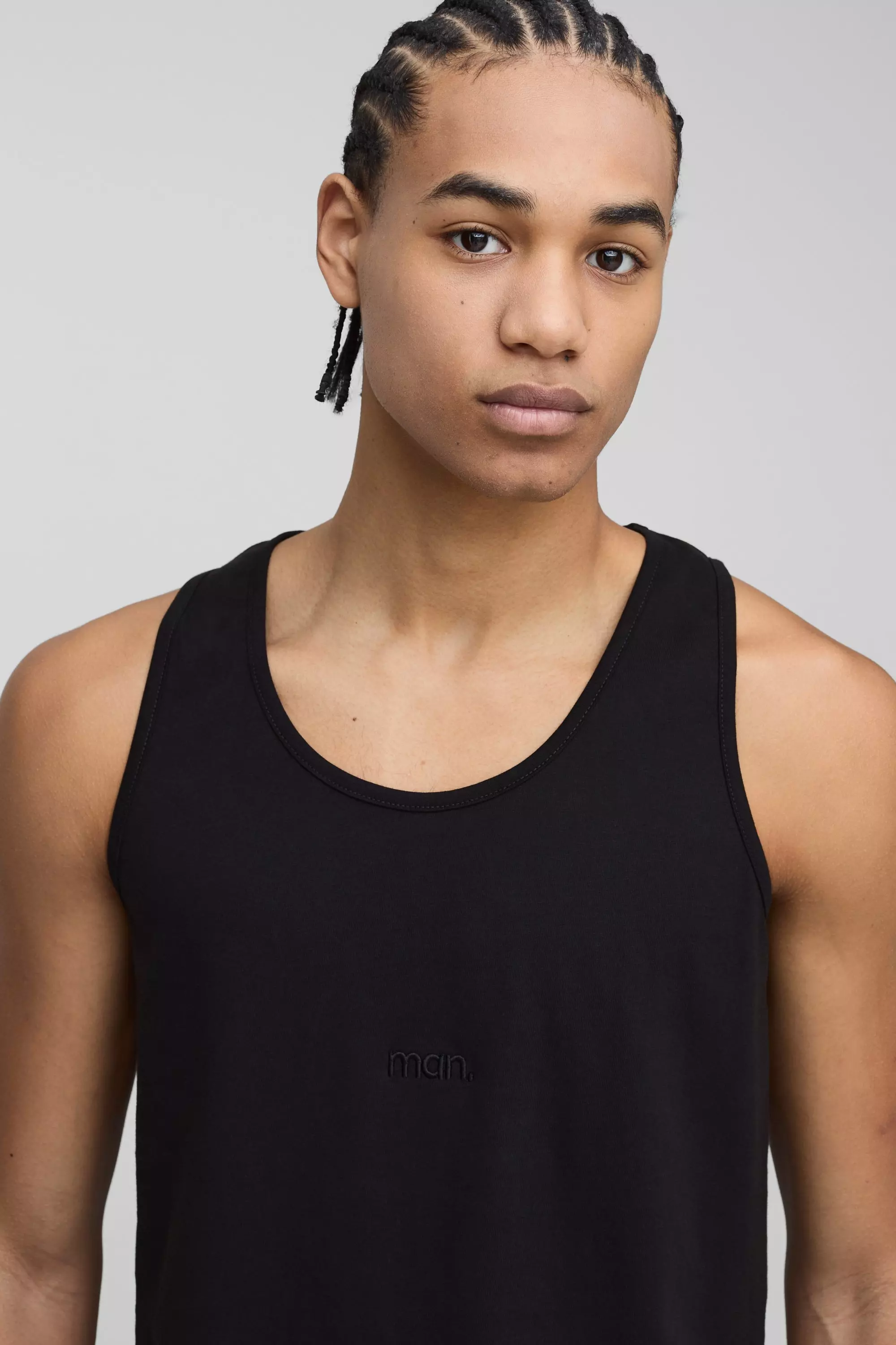 MAN. Veste basique sans manches, Black autre image
