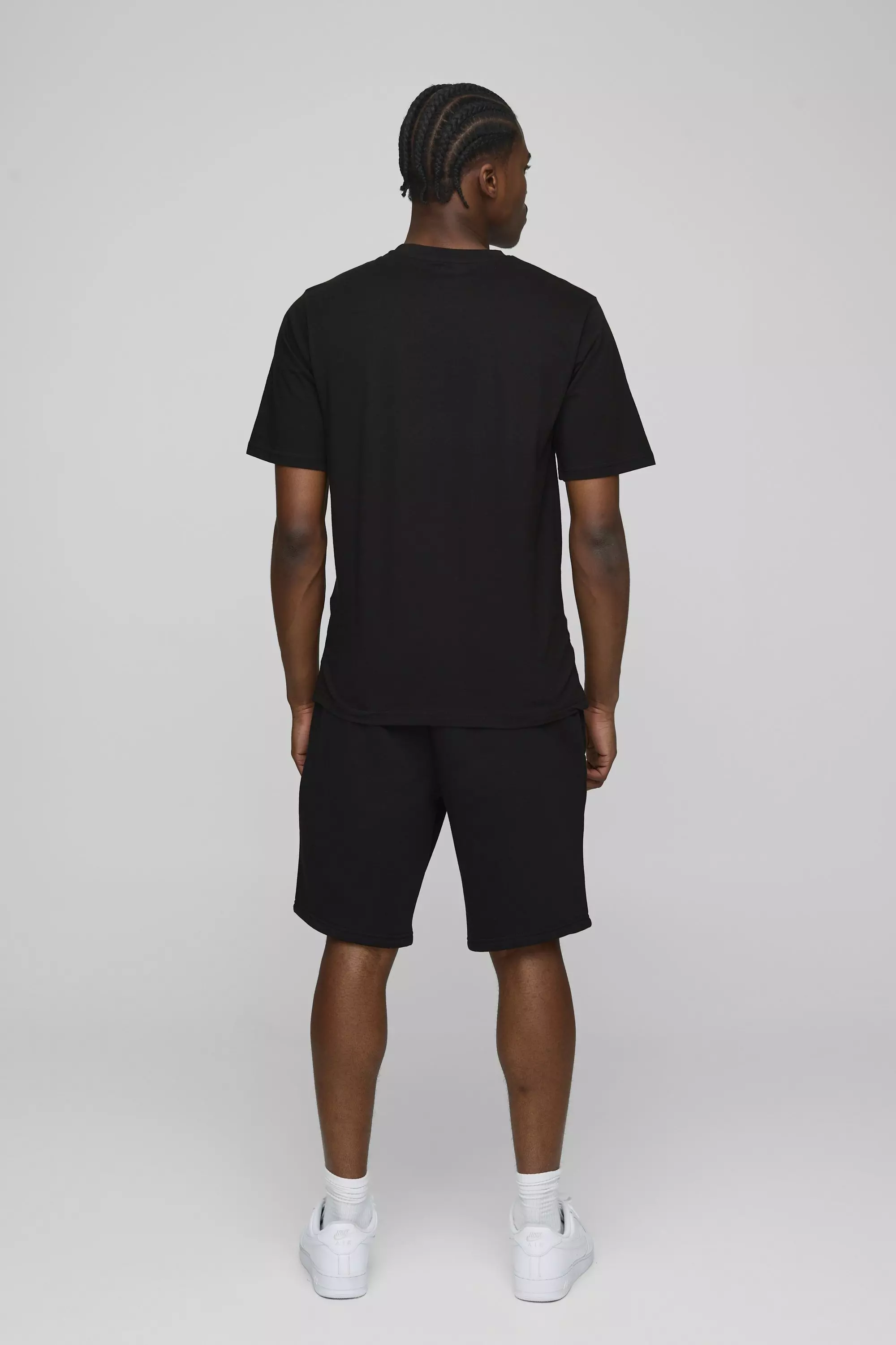 Black Regular Fit MAN. Basic Crew Neck T-shirt alternative image