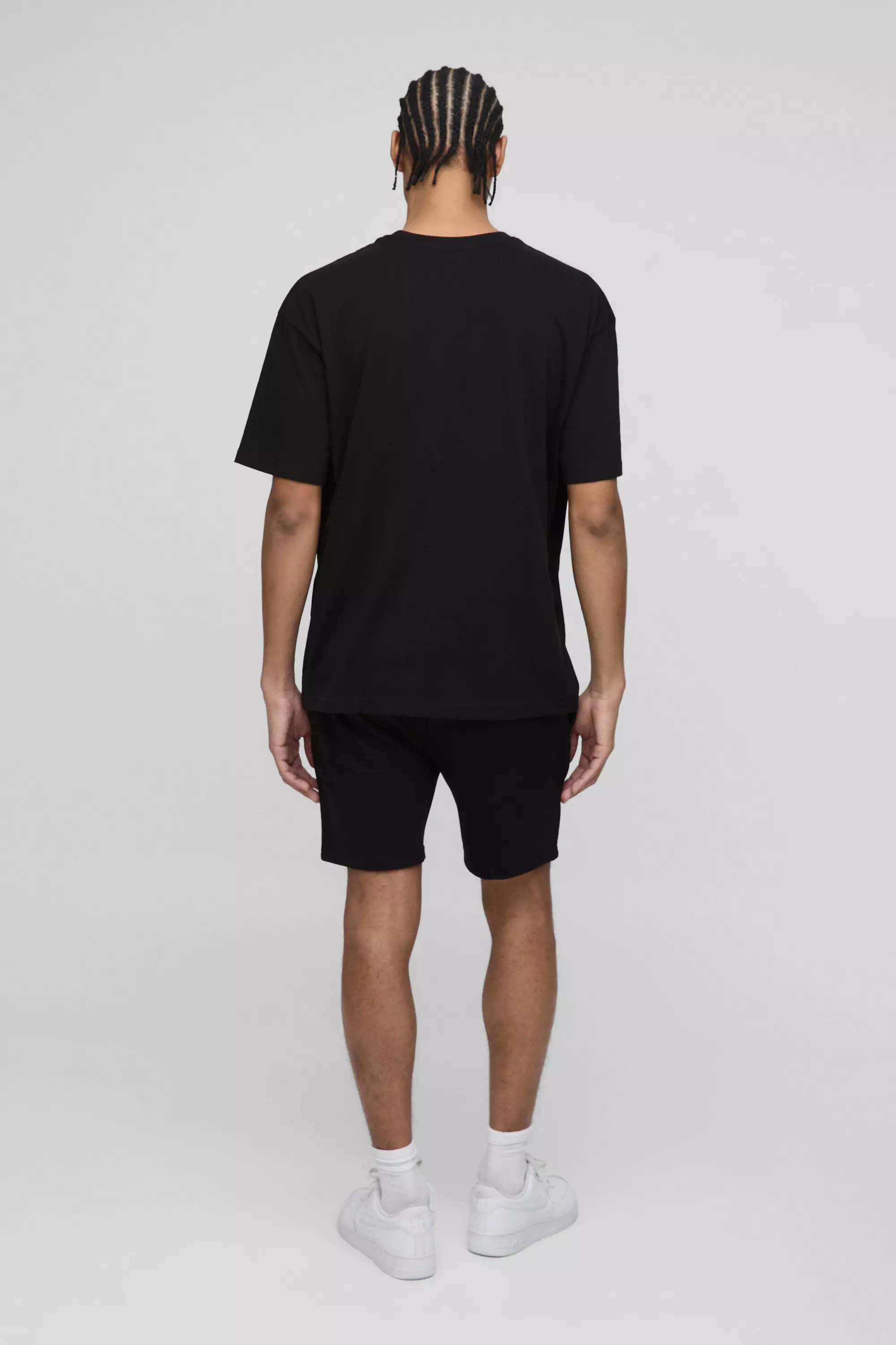 Black MAN. Oversized Crew Neck T-shirt alternative image