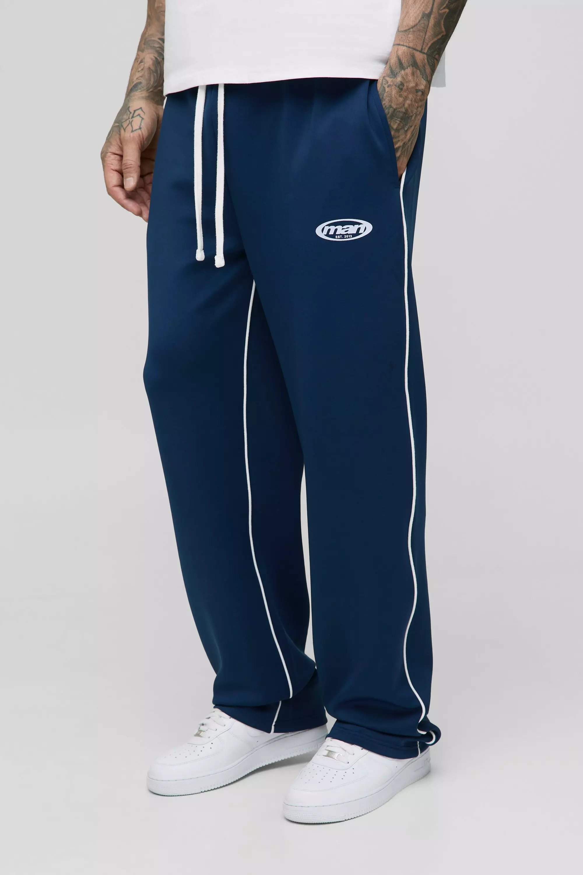 Navy Tall Tricot Print Oversized Sweatpants alternative image