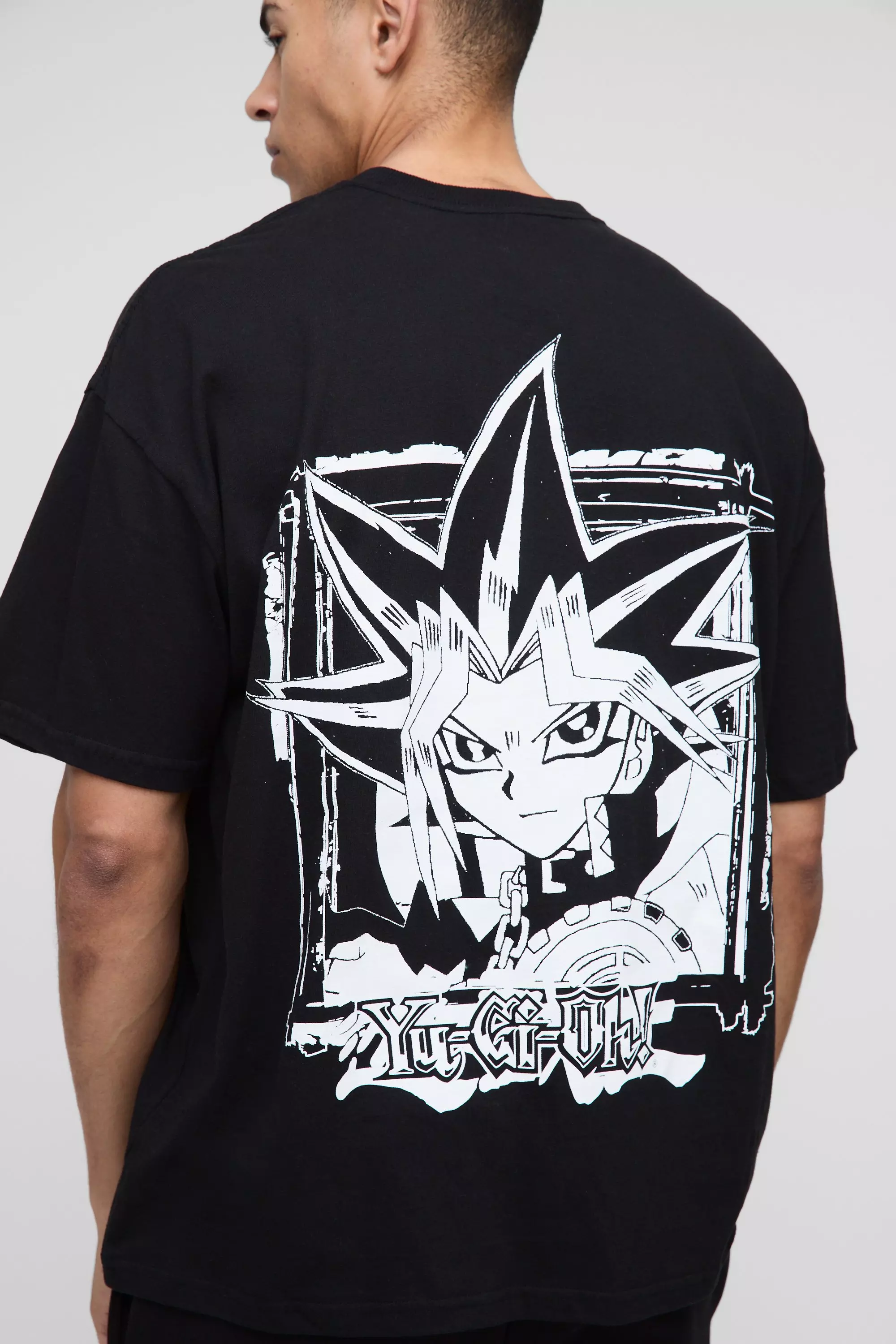 T-Shirt Oversize Ufficiale Yu-Gi-Oh Anime, Black immagine alternativa