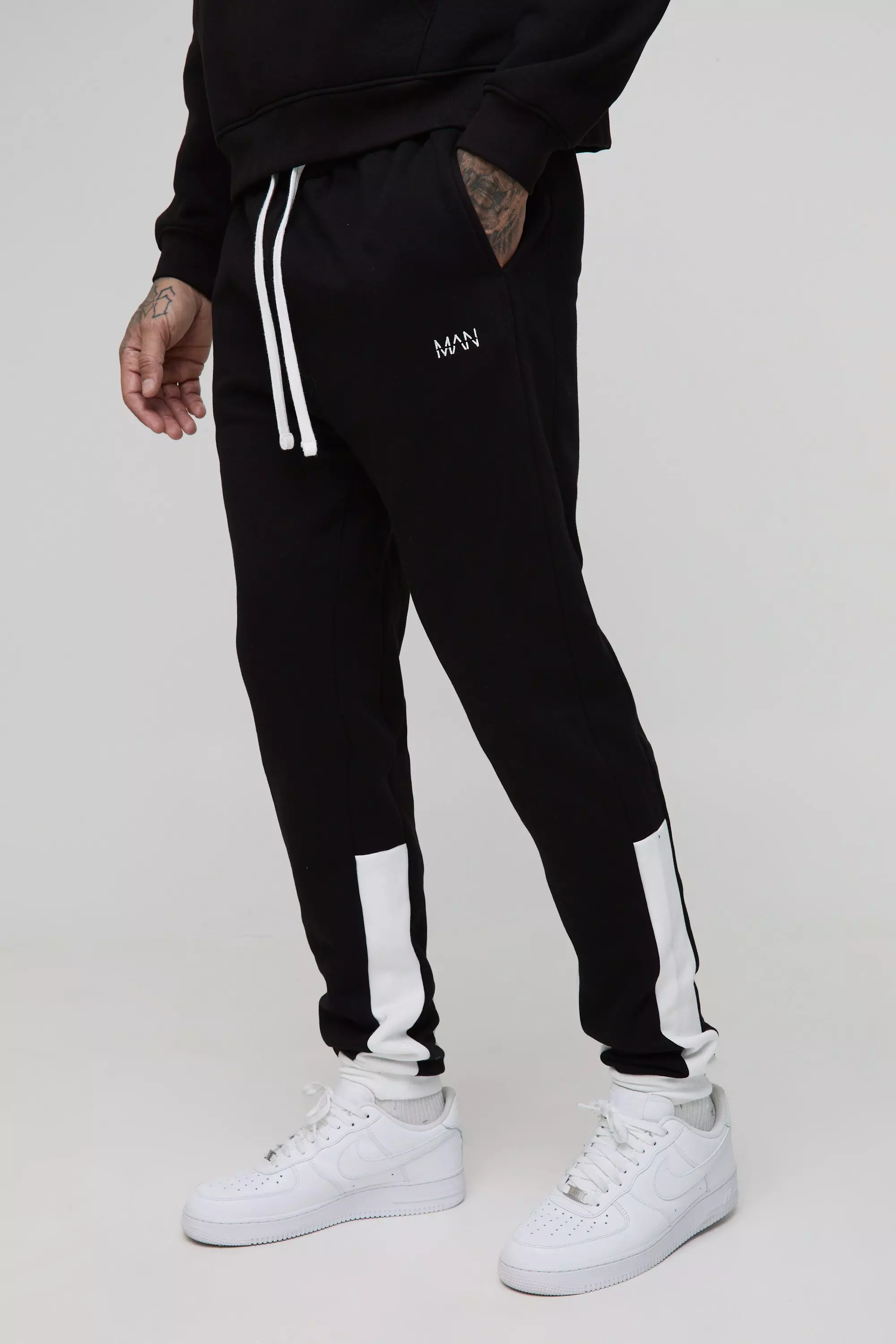 Tall - Jogging slim color block - MAN, Black autre image