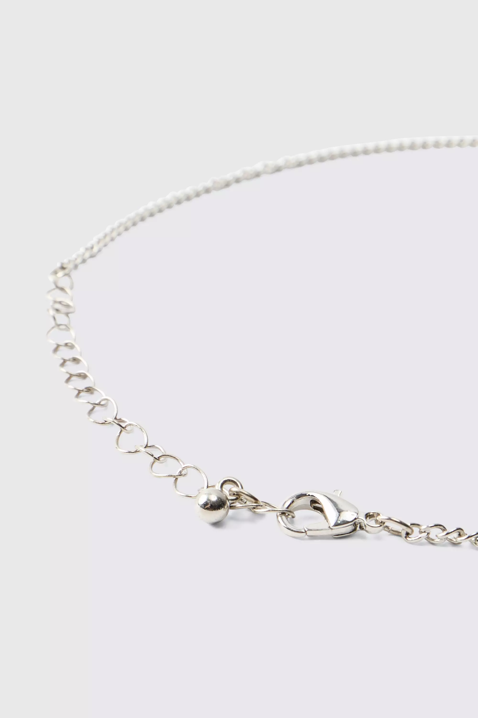 Collana Con Pendente A Forma Di Gemma, Silver immagine alternativa