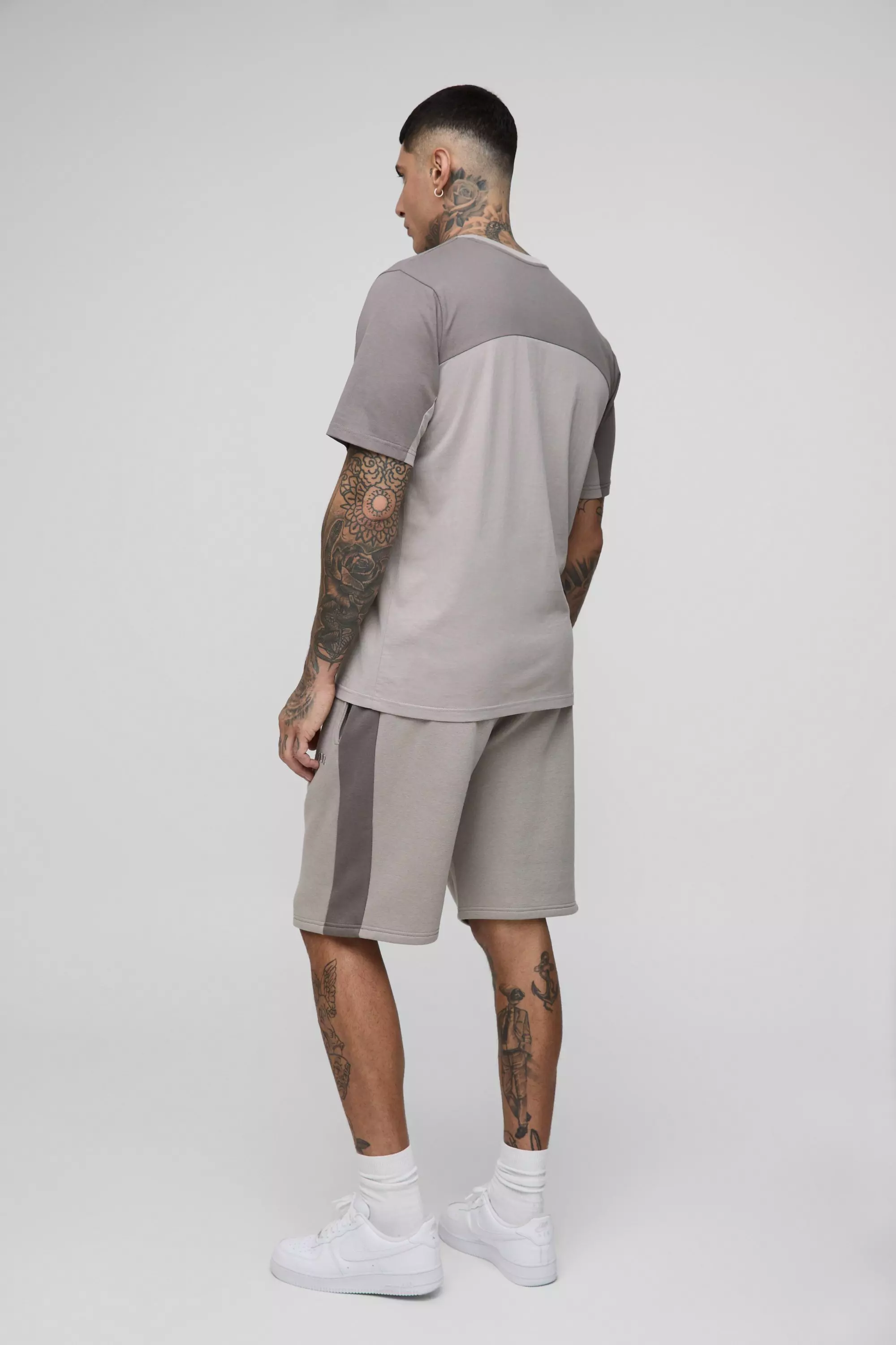Tall - T-shirt color block - MAN, Grey autre image