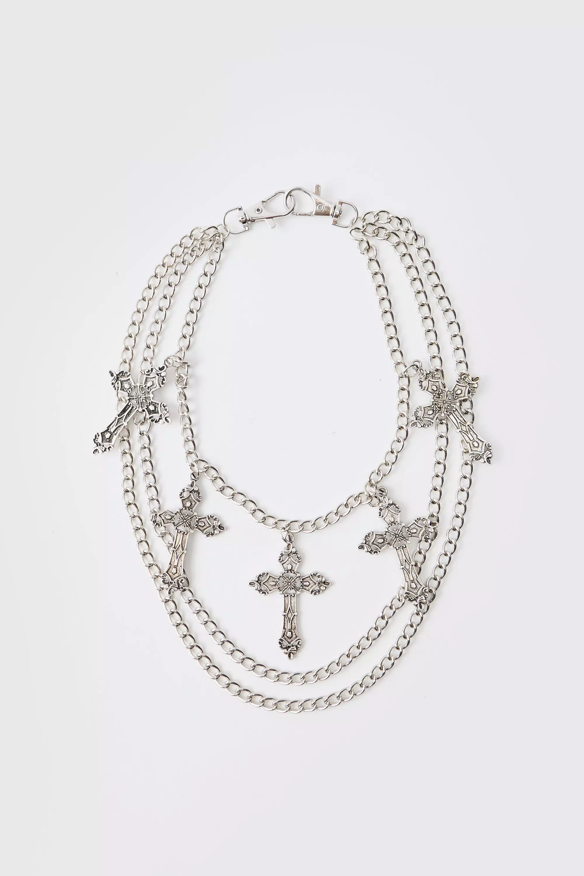 Catena Per Jeans A Croce Multipla, Silver immagine alternativa
