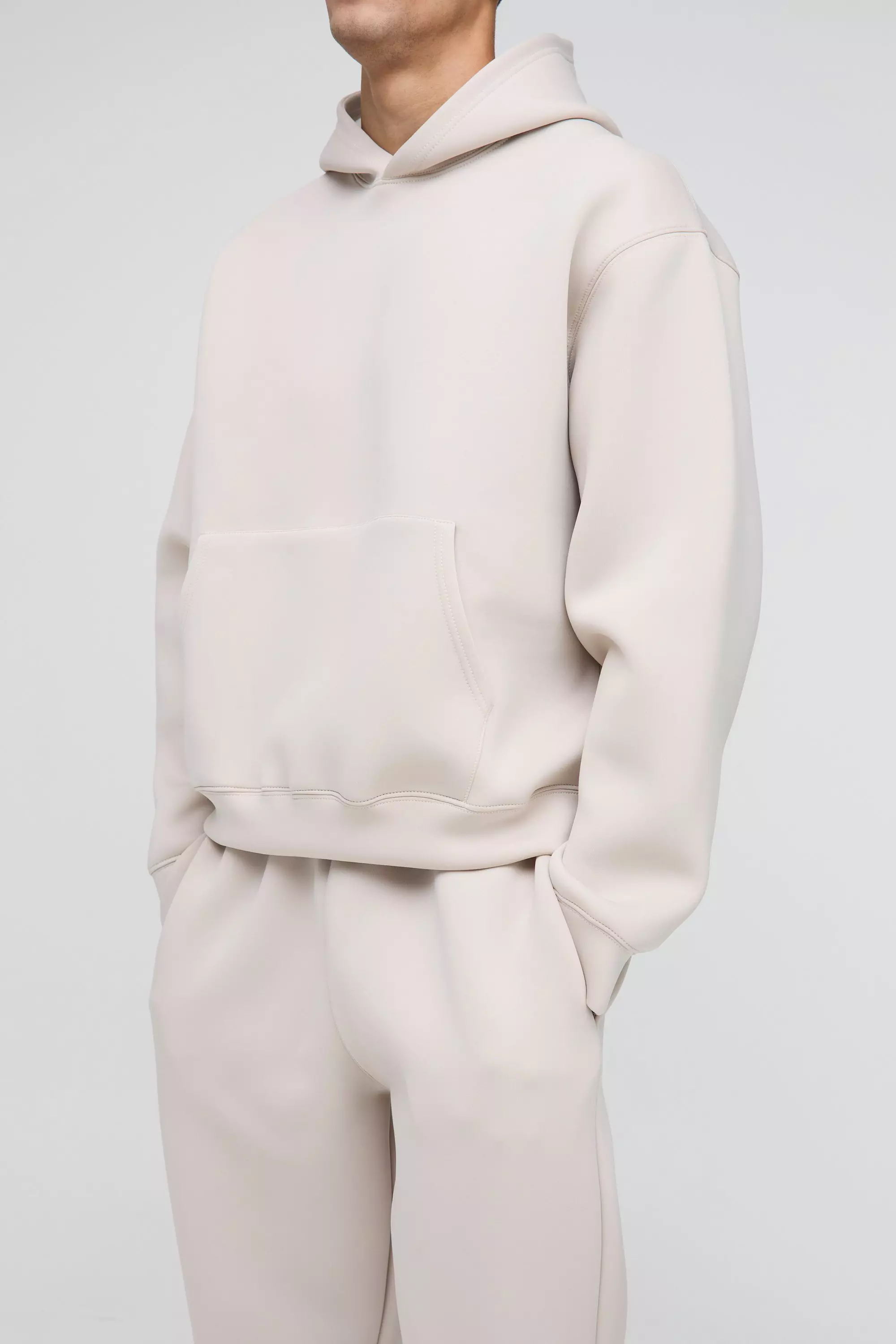 Stone Oversized Boxy Scuba Trainingspak Met Capuchon alternatieve afbeelding