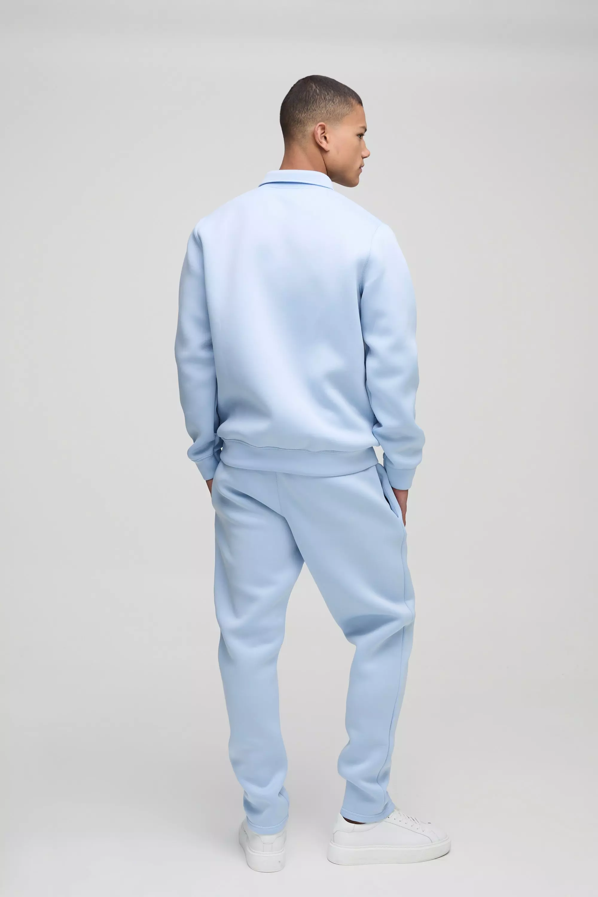 Ensemble avec veste Harrington et jogging, Light blue autre image