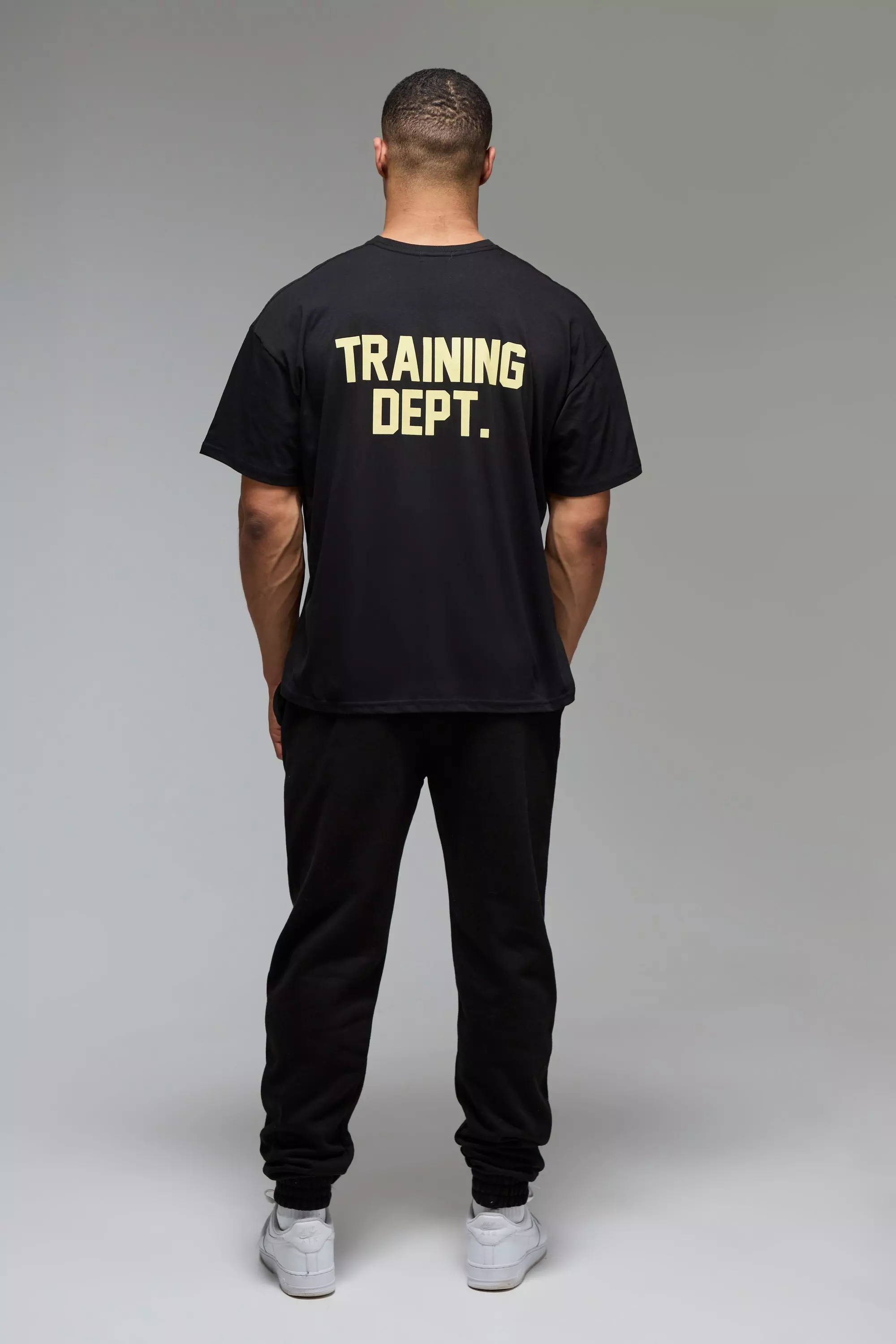 Man Active Training Dept Oversize T-Shirt, Black alternatives Bild
