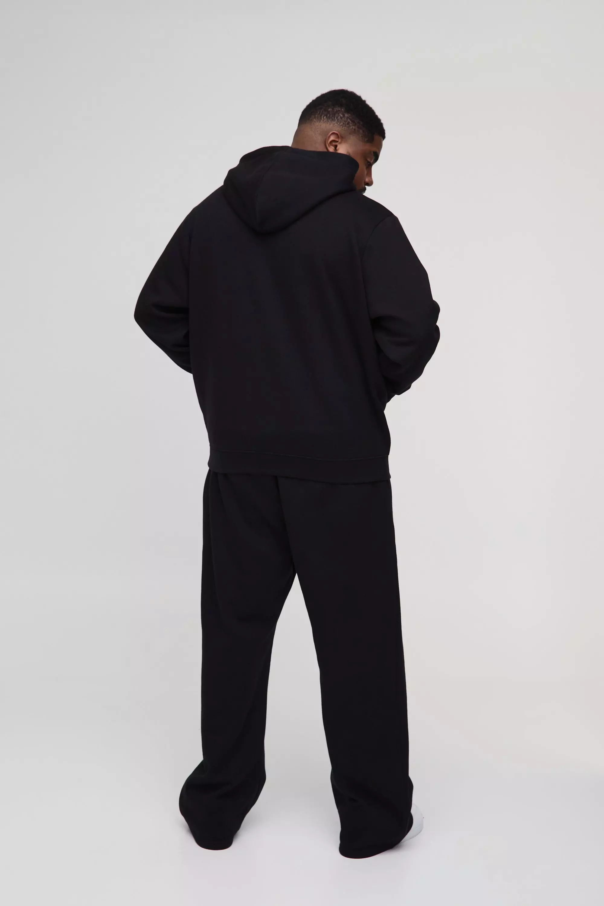Plus Hoodie mit Diamanten-Stickerei, Black alternatives Bild