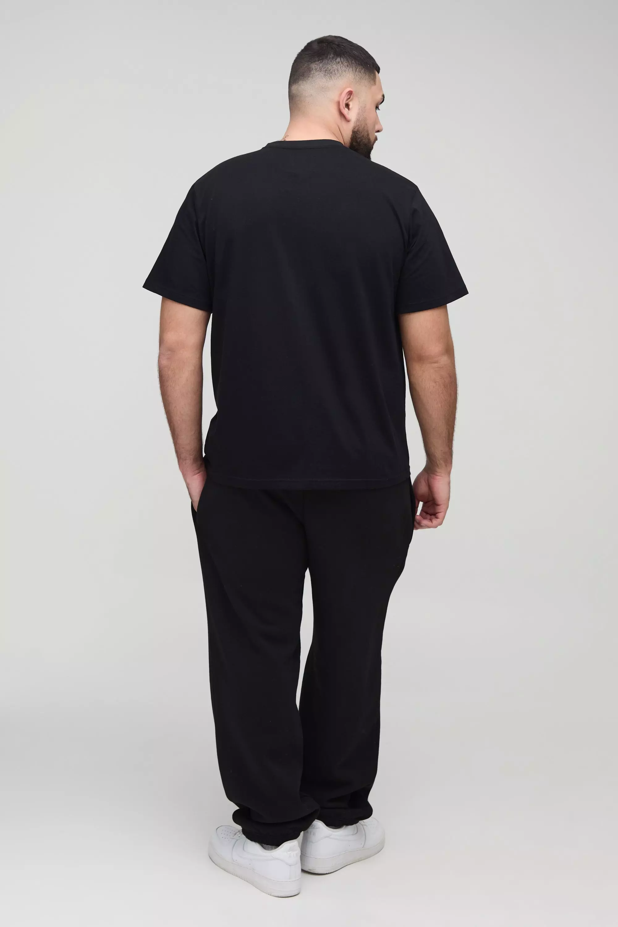 Plus Heart Rib cage Embroidered Regular Fit T-Shirt | boohooMAN USA