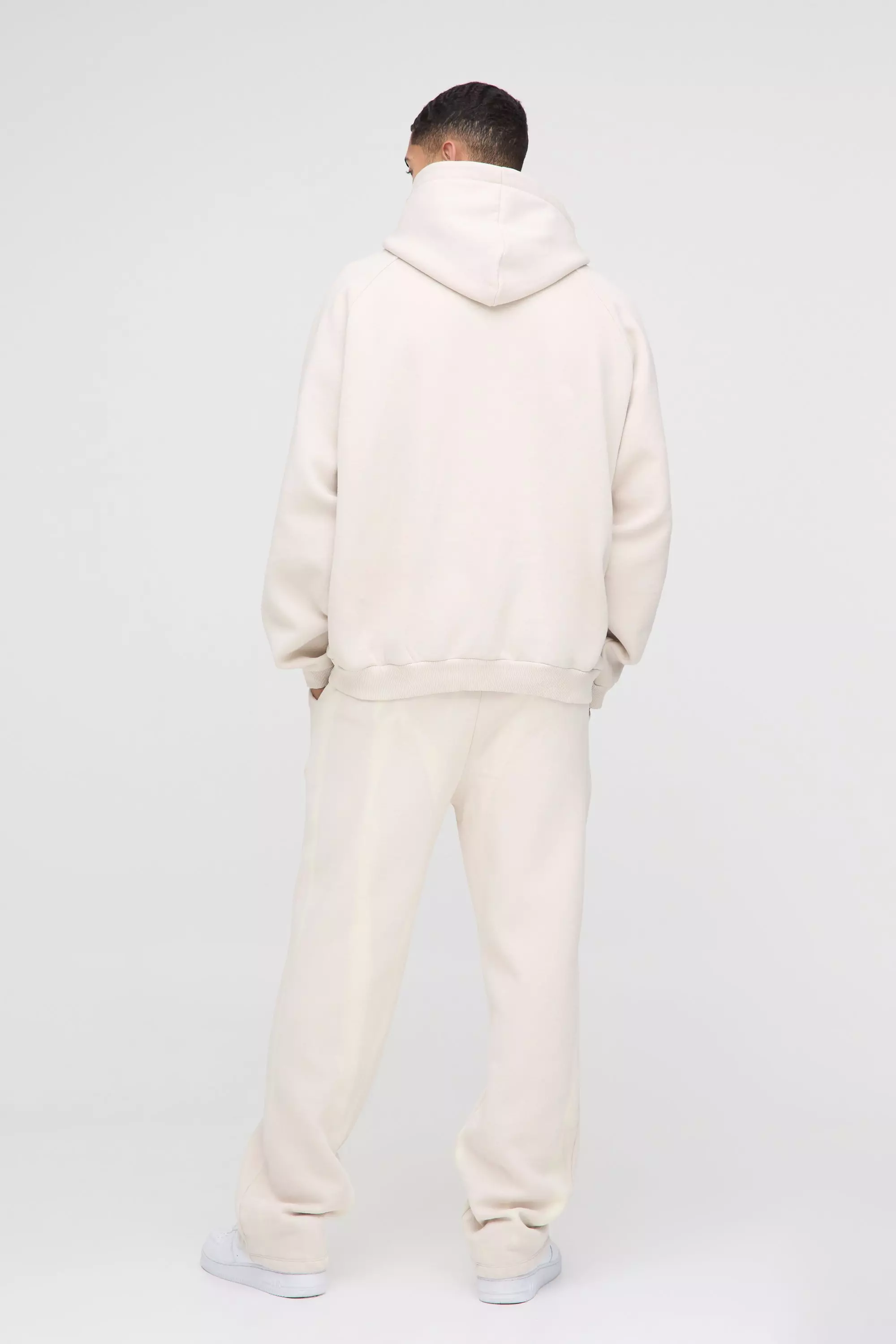 Stone Oversized Raglan Spray Wash Hooded Tracksuit alternative image