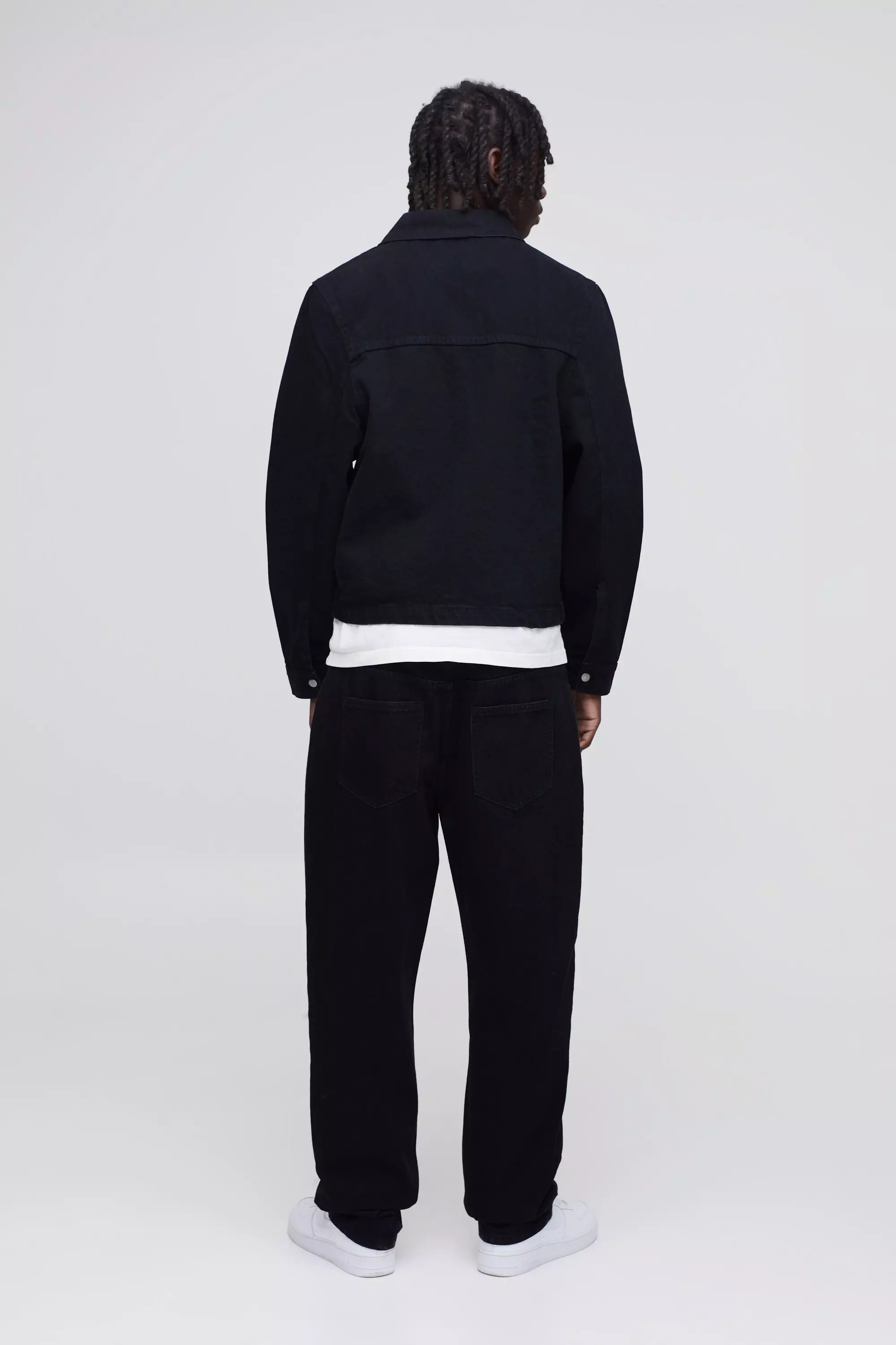 True black Zwarte Carpenter Harrington Spijkerjas alternatieve afbeelding