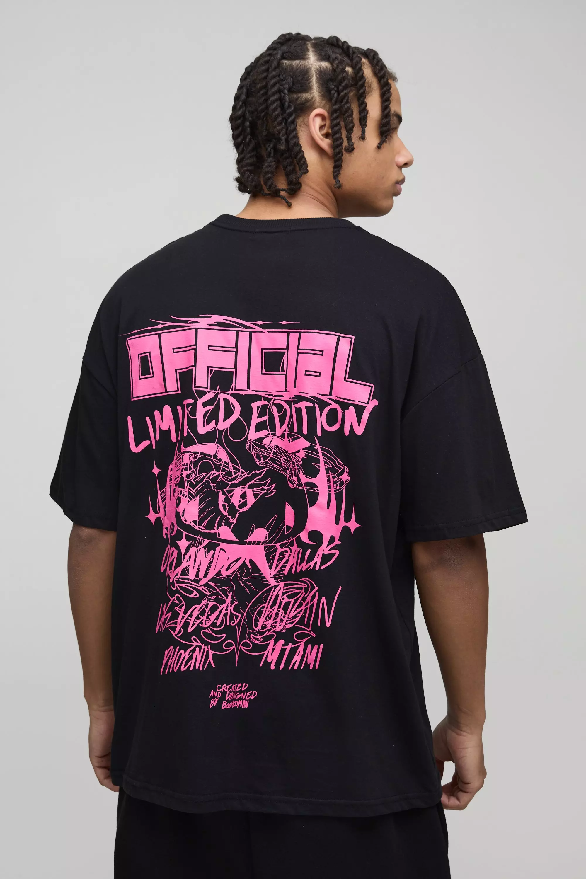 Oversized Official Limited Graphic T-Shirt Black