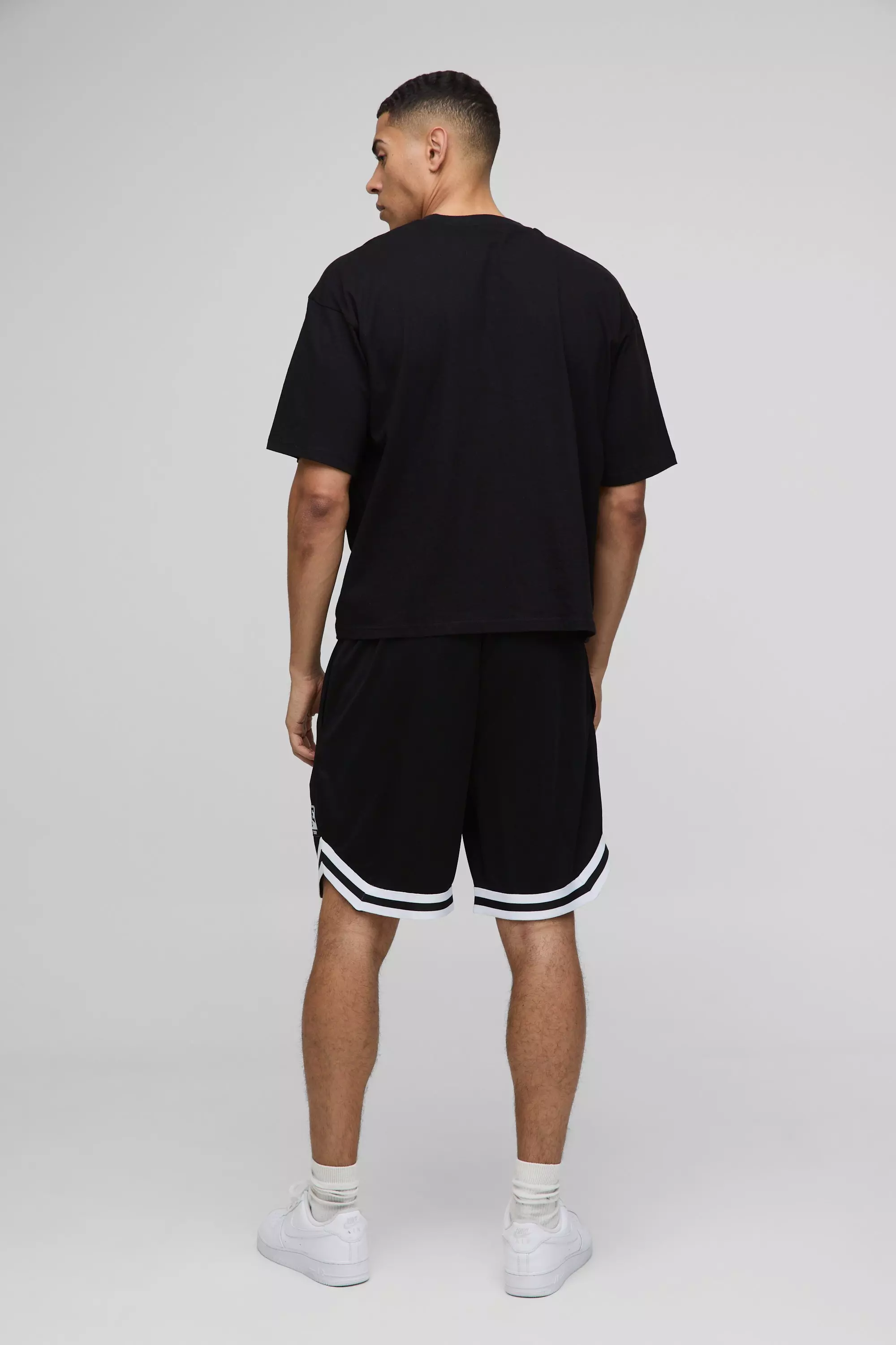 Oversized Worldwide T-Shirt & Short Set | boohooMAN USA