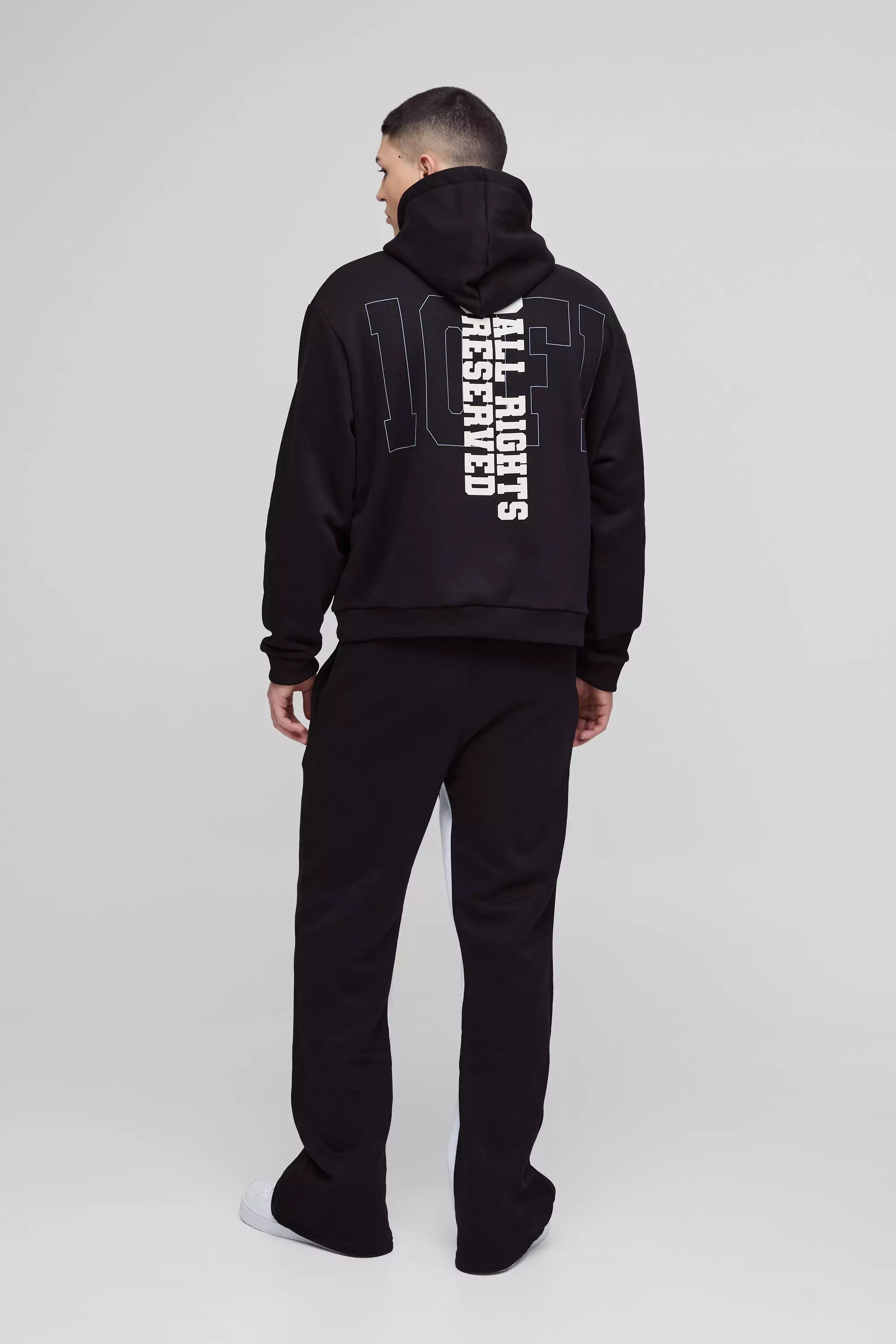 Survêtement oversize universitaire - Official, Black autre image
