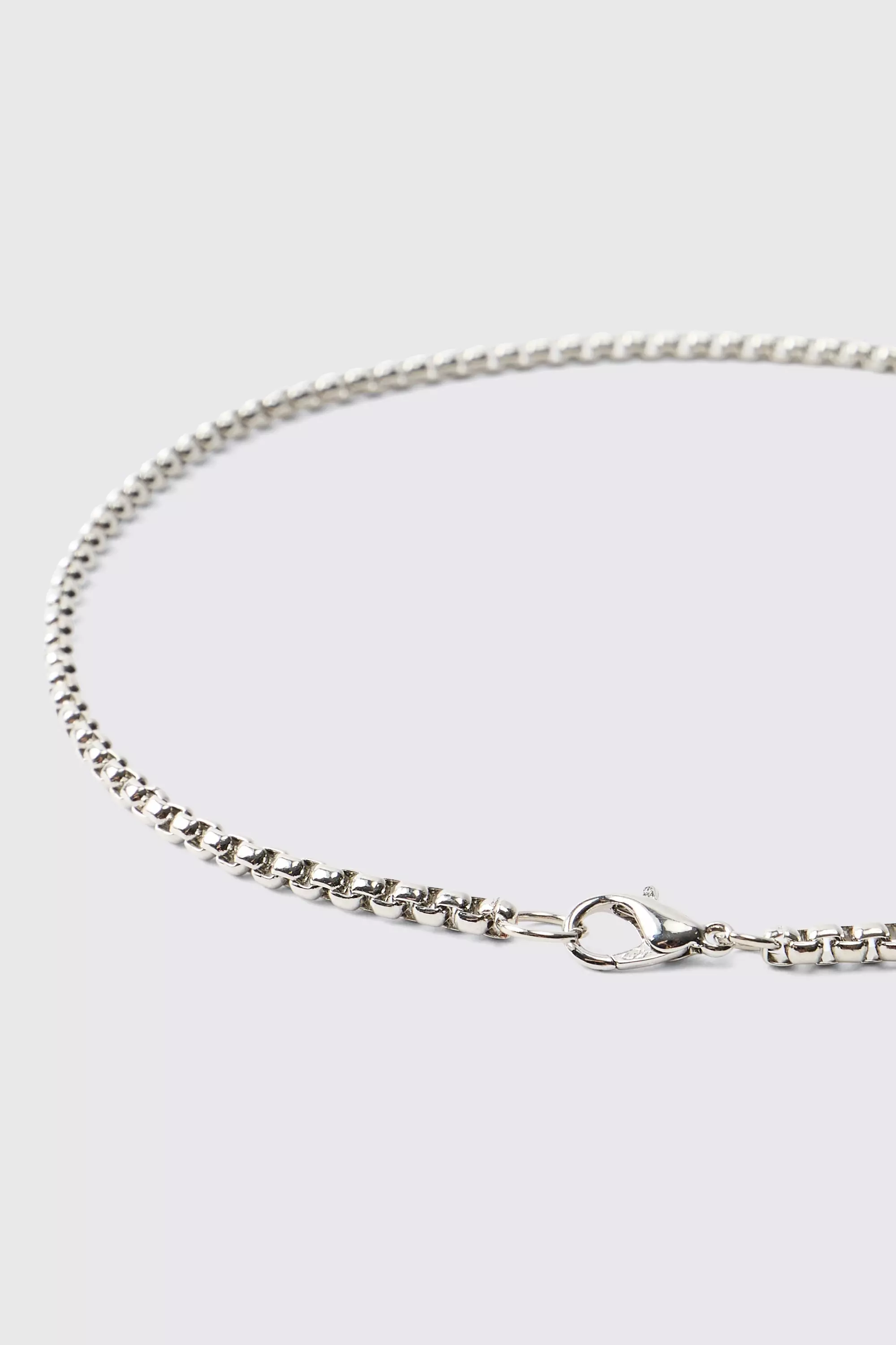 Totenkopf-Halskette mit Strass, Silver alternatives Bild