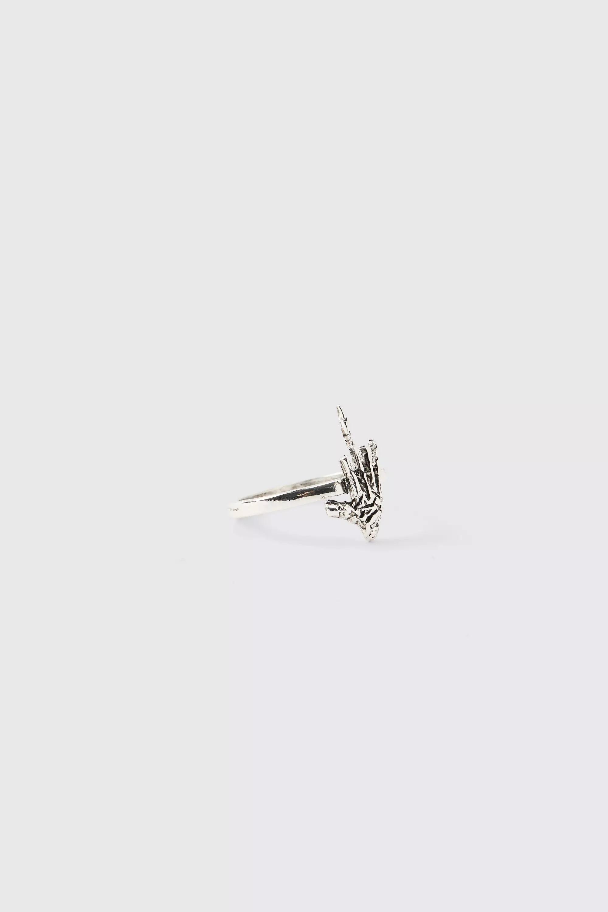 Silver Skeleton Hand Ring alternative image